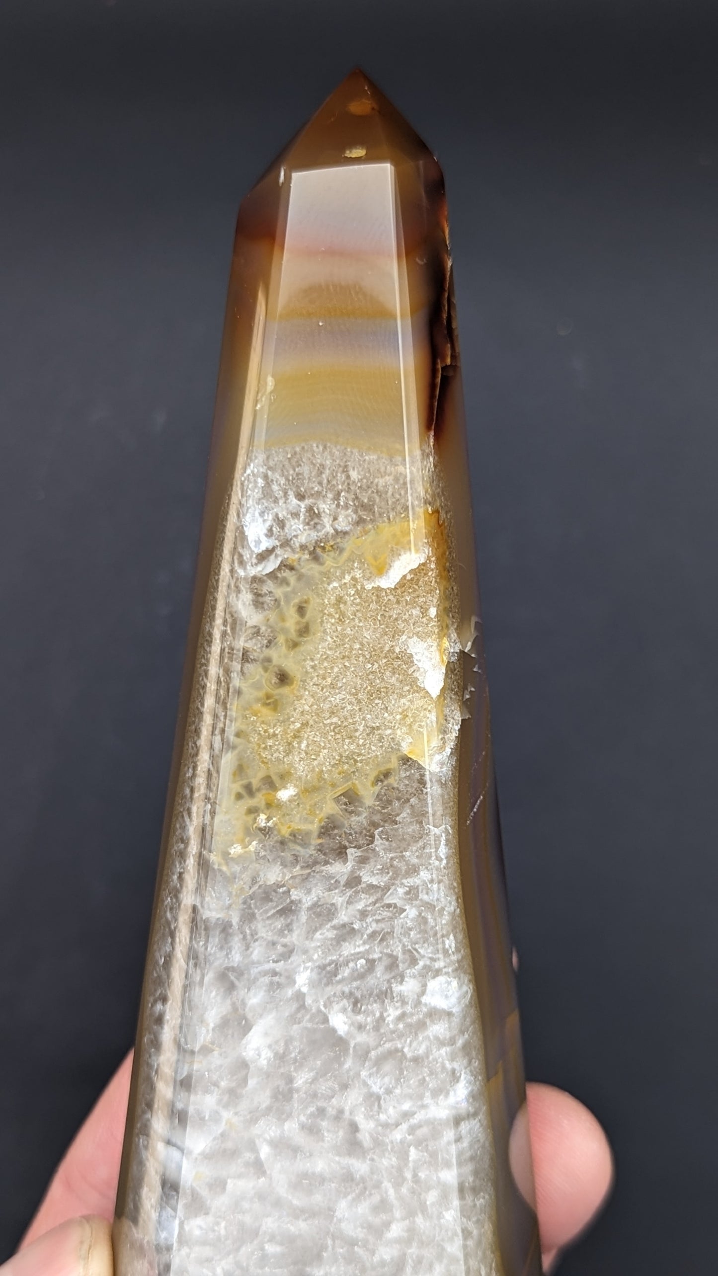 Polished Agate Point Tower