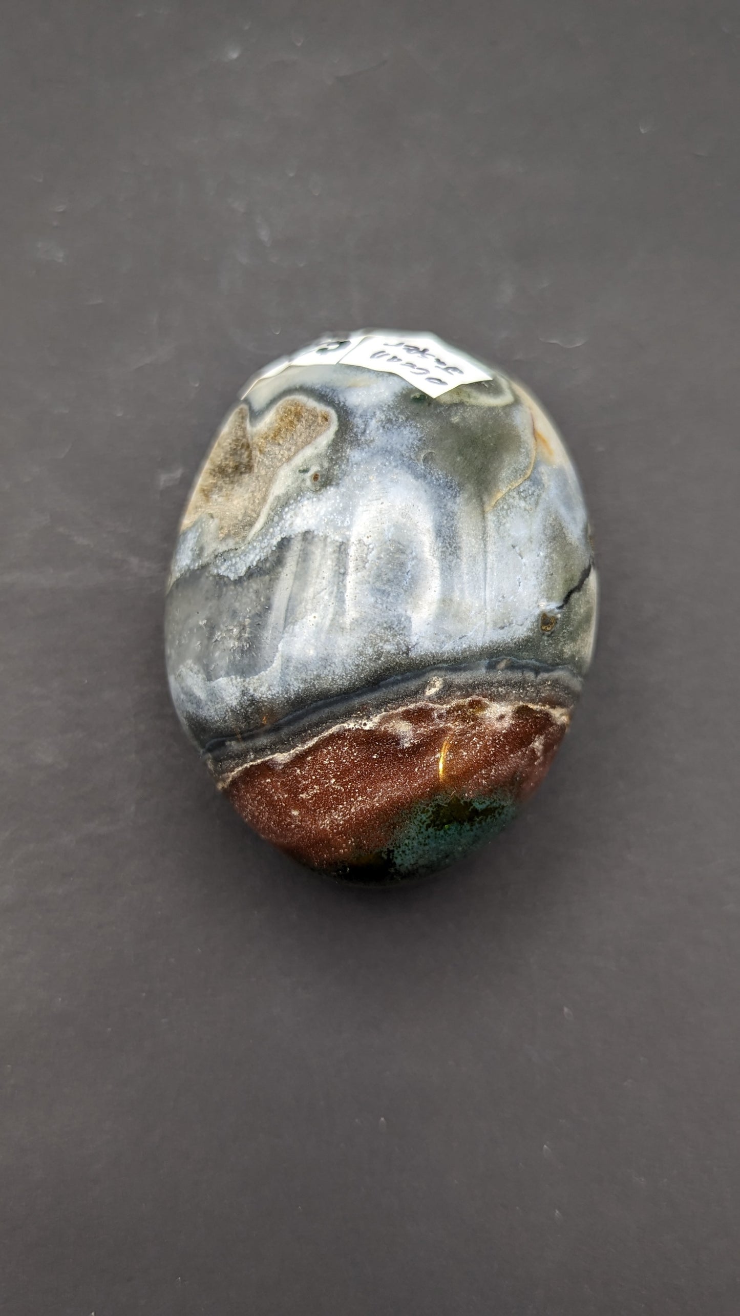 Lg. Ocean Jasper Palm Stone