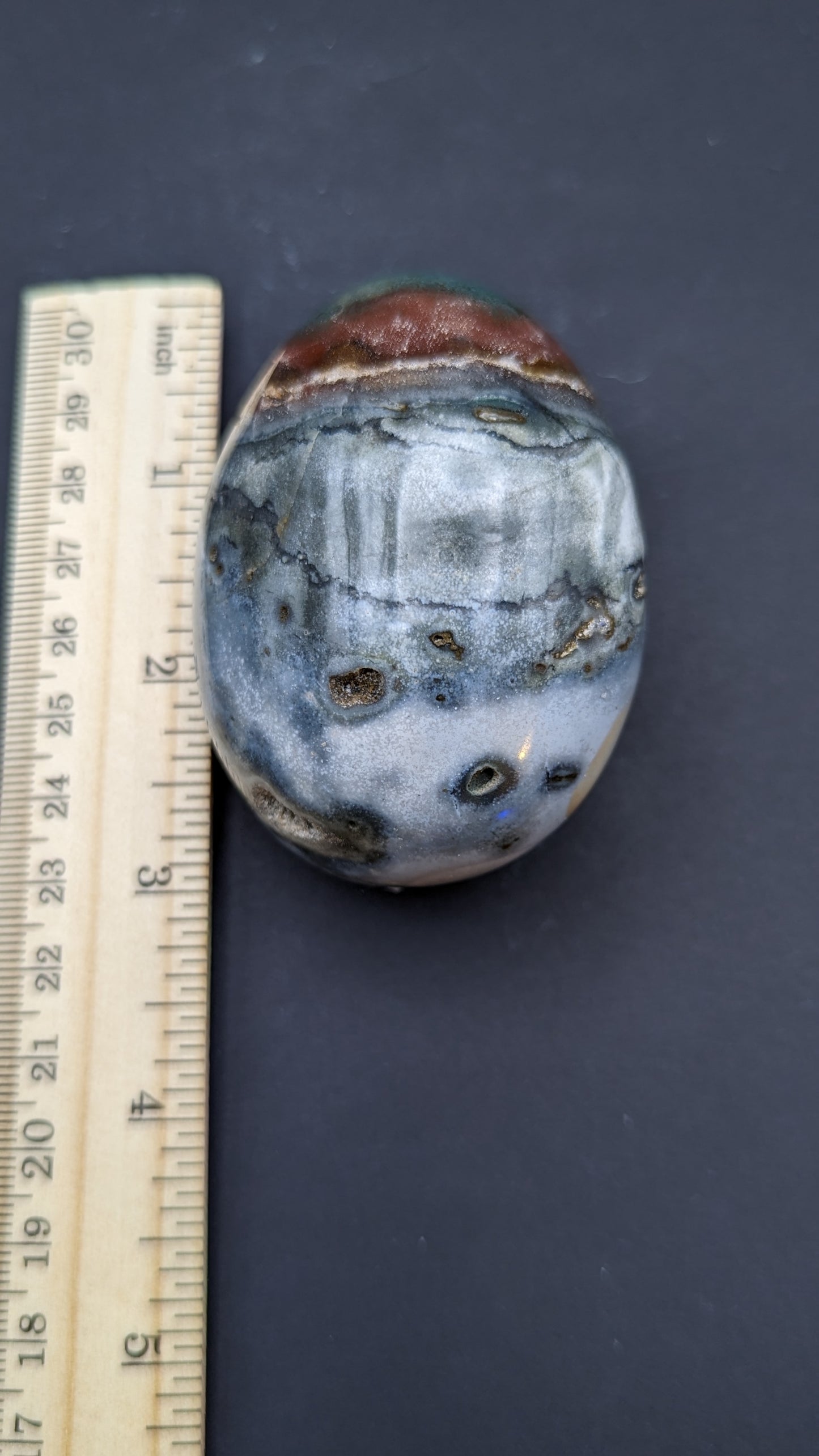 Lg. Ocean Jasper Palm Stone