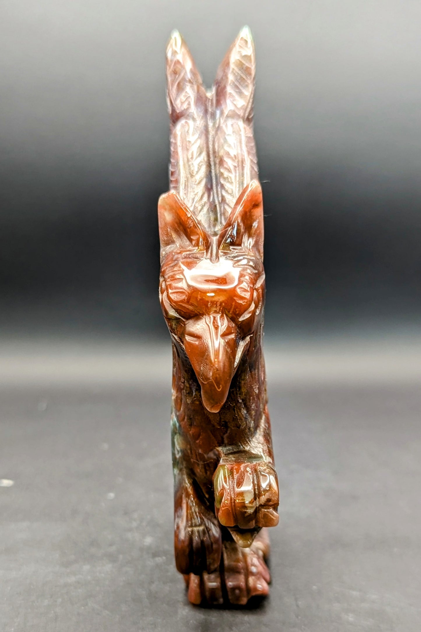 Just in! Ocean Jasper Griffin carving