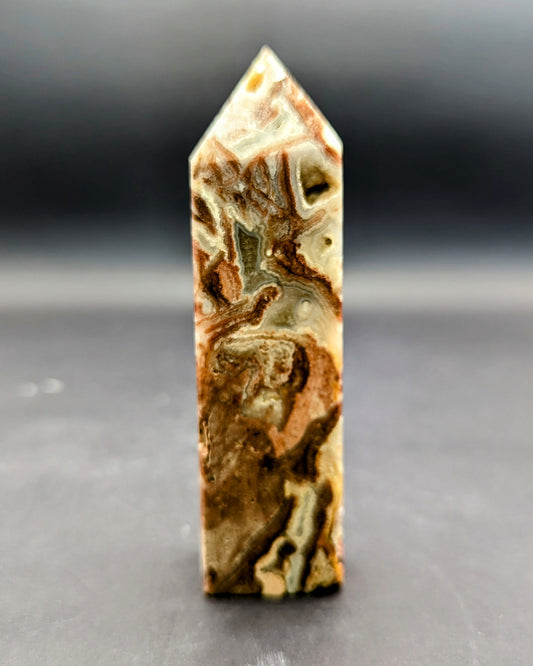 New! Crazy Lace Agate Tower