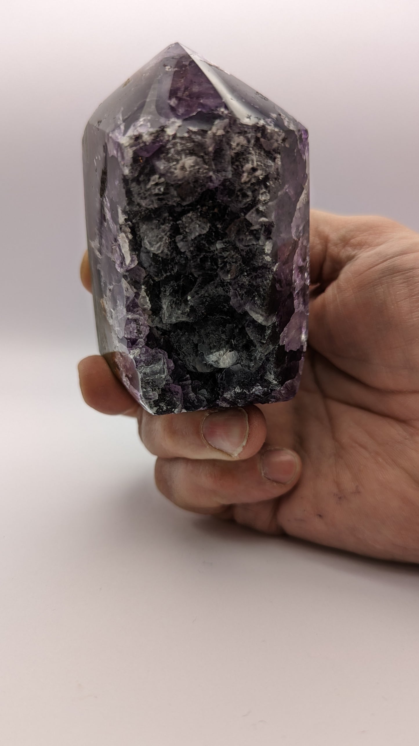 Polished Amethyst Agate Cluster