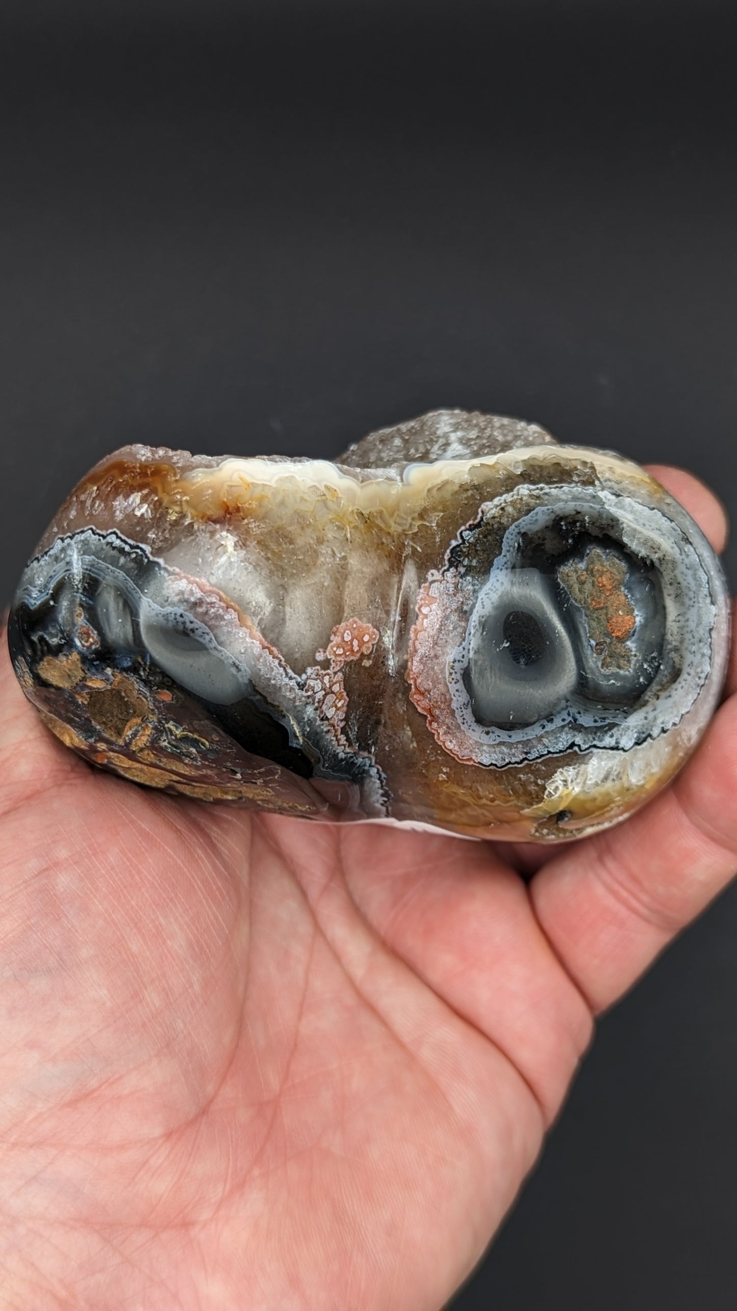 Agate Druzy Heart