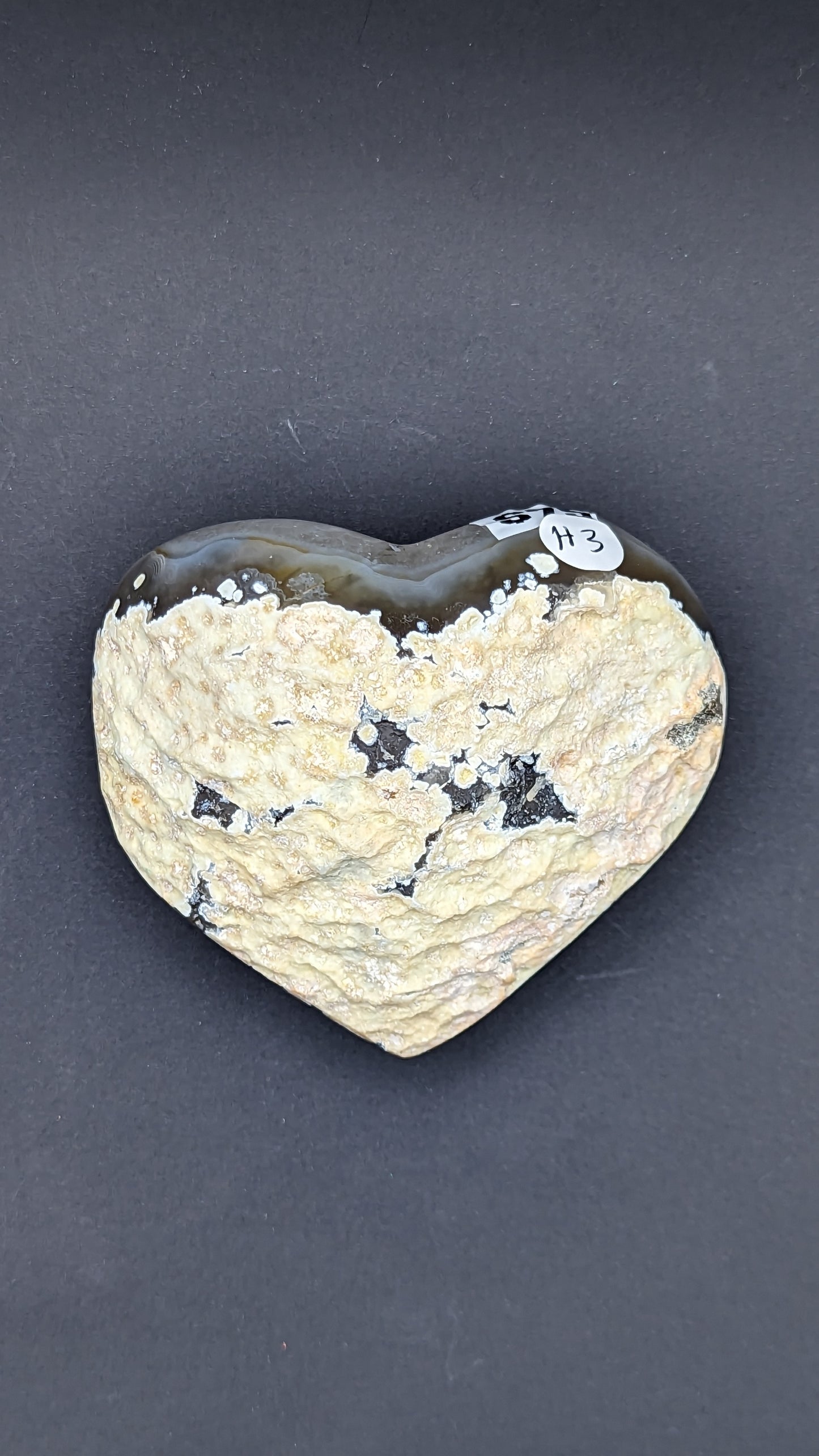 Agate Druzy Heart