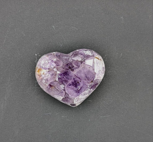 Amethyst Druzy Heart