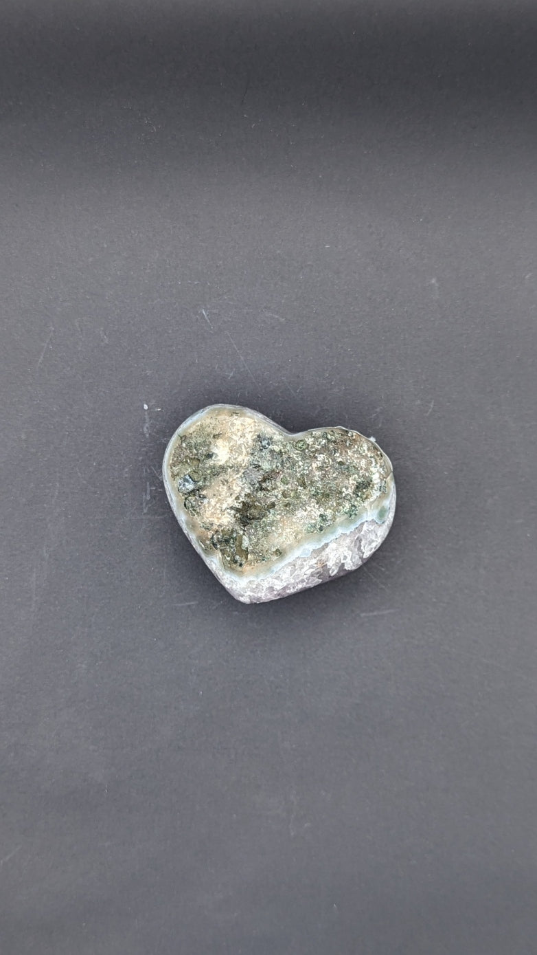 Amethyst Druzy Heart