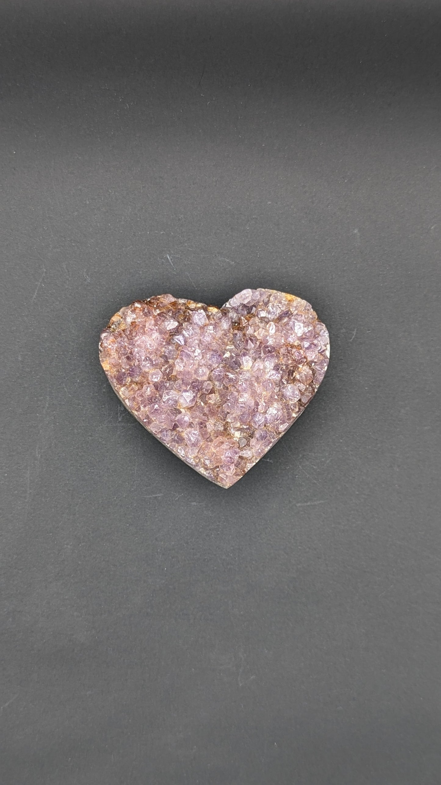 Amethyst Druzy Heart