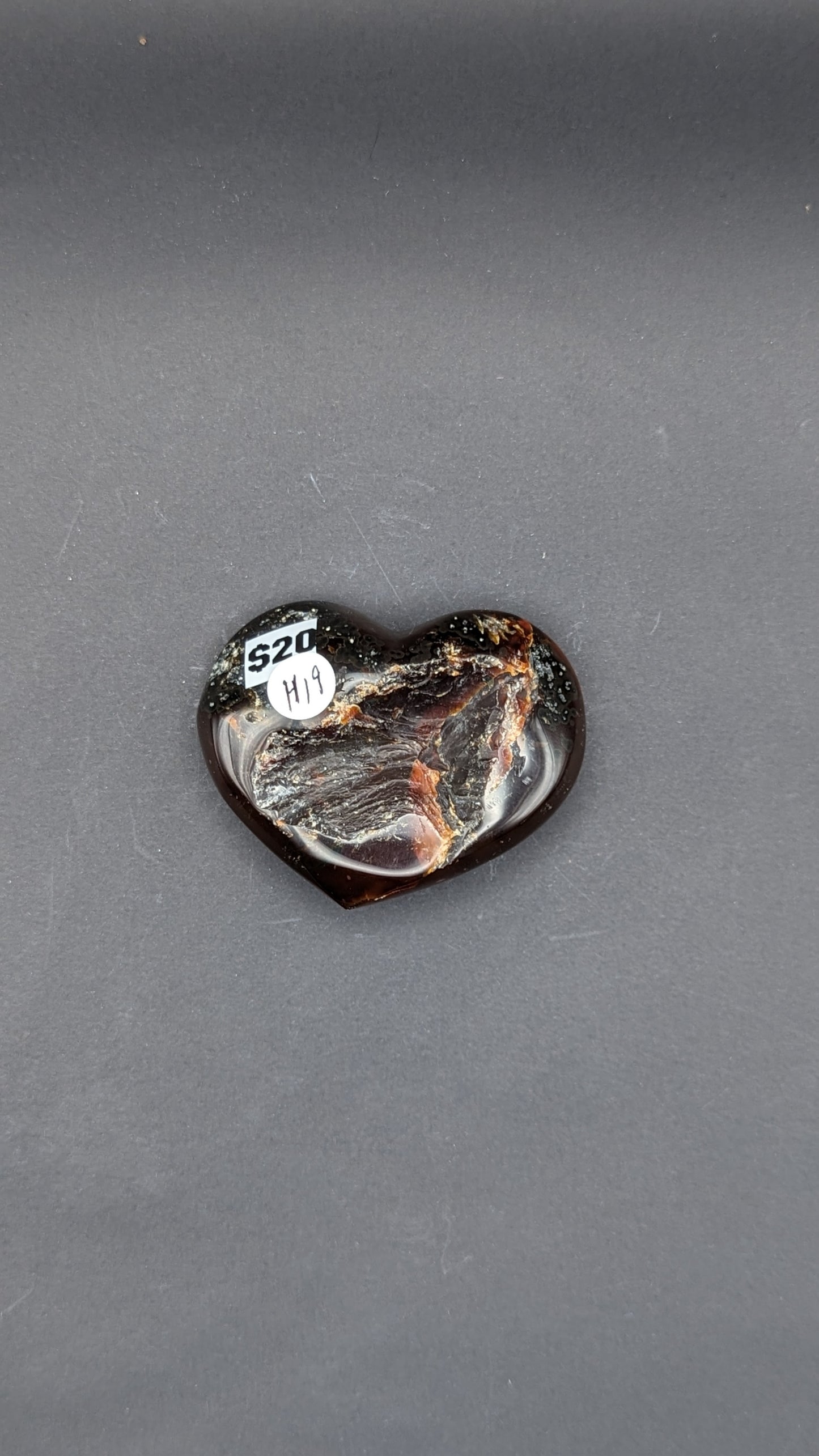 Agate Druzy Heart