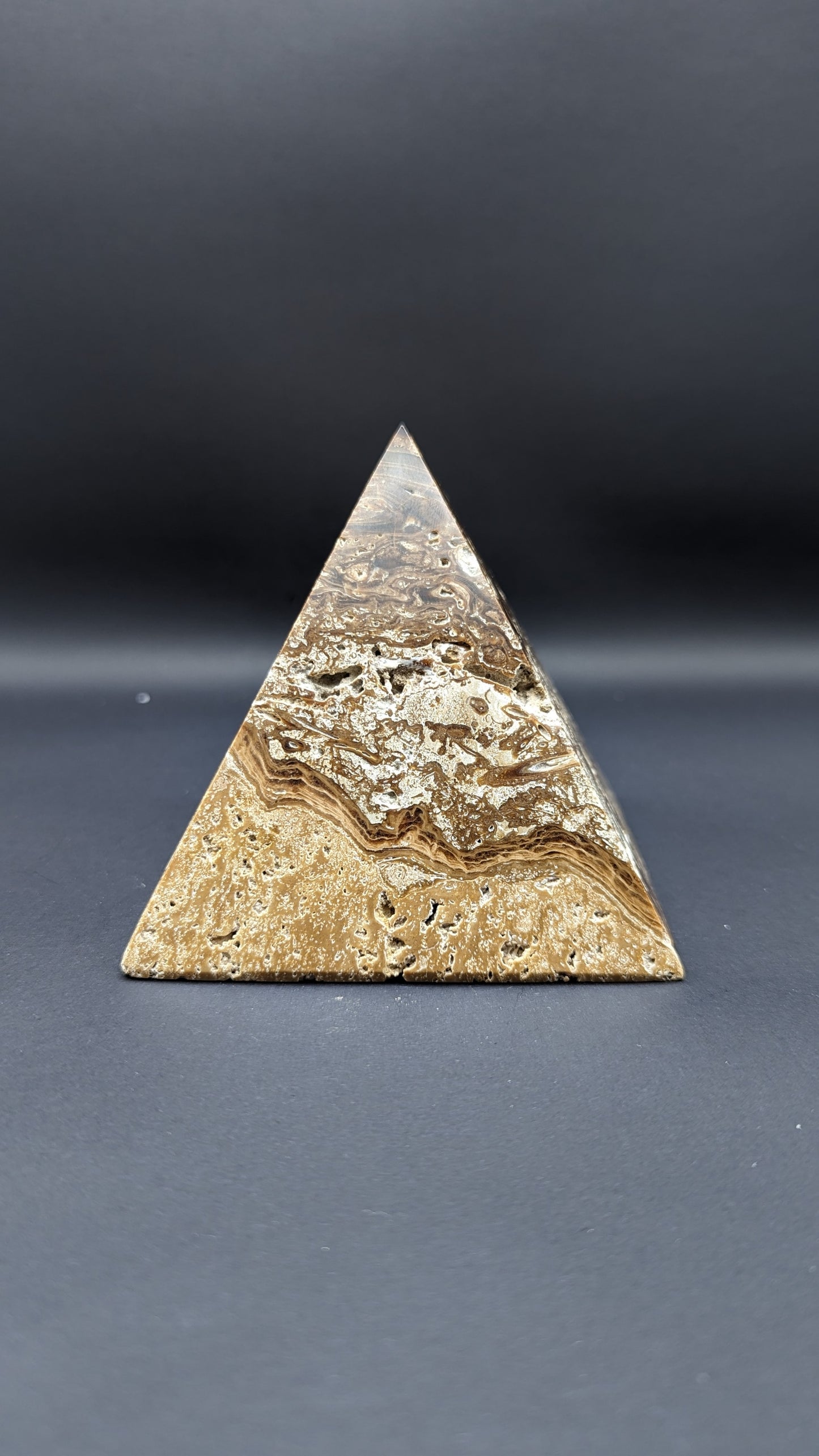 Chocolate Calcite Pyramid