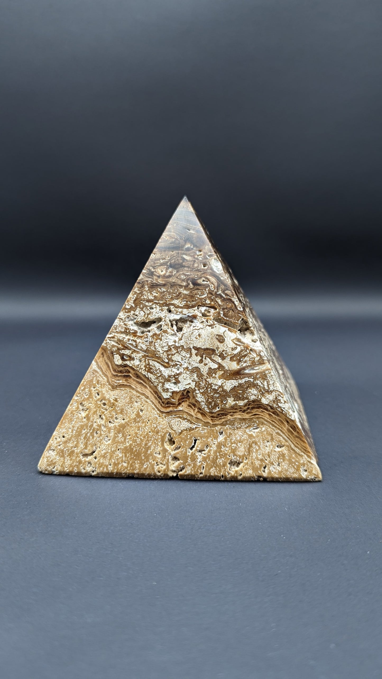 Chocolate Calcite Pyramid