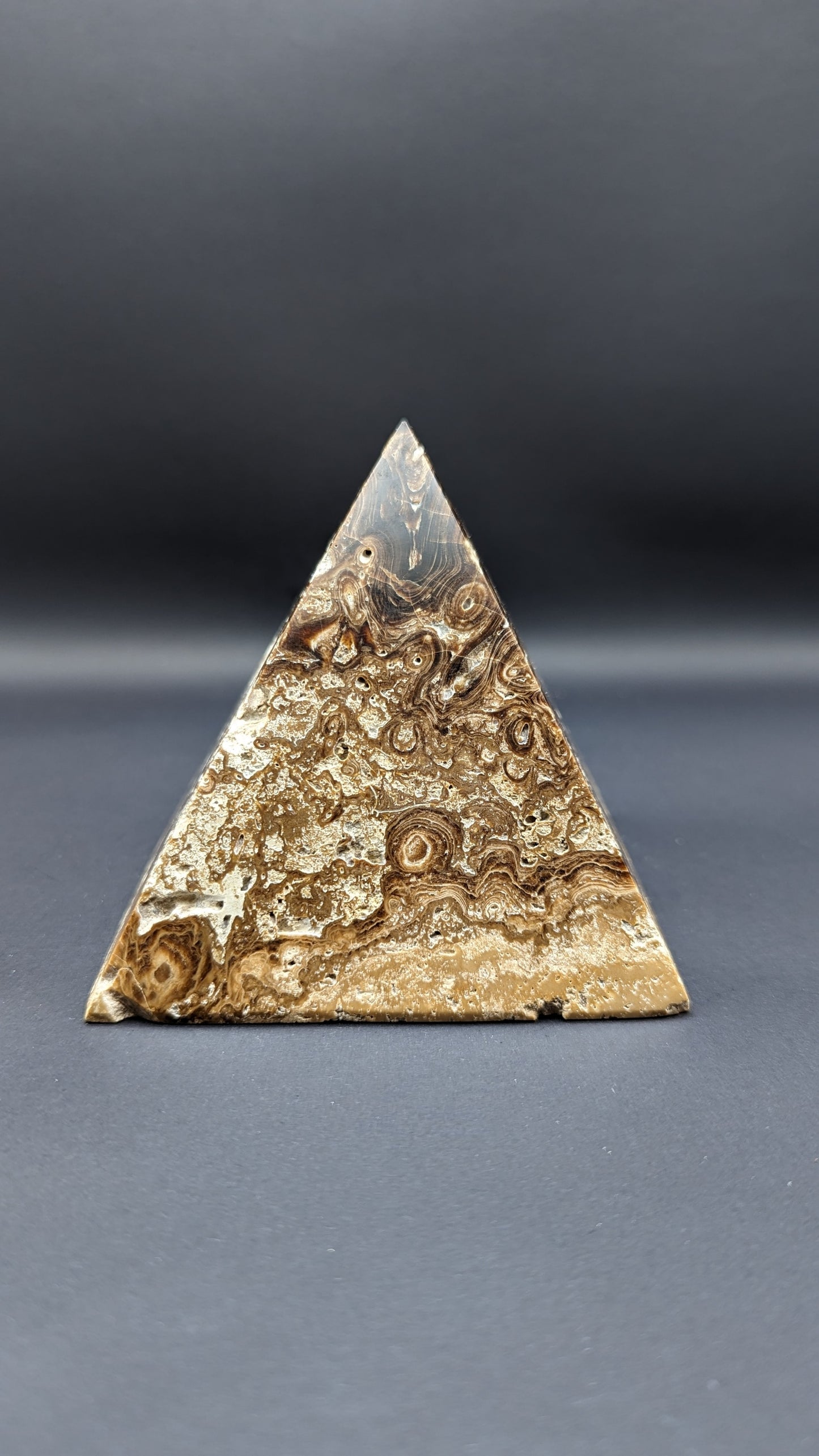 Chocolate Calcite Pyramid