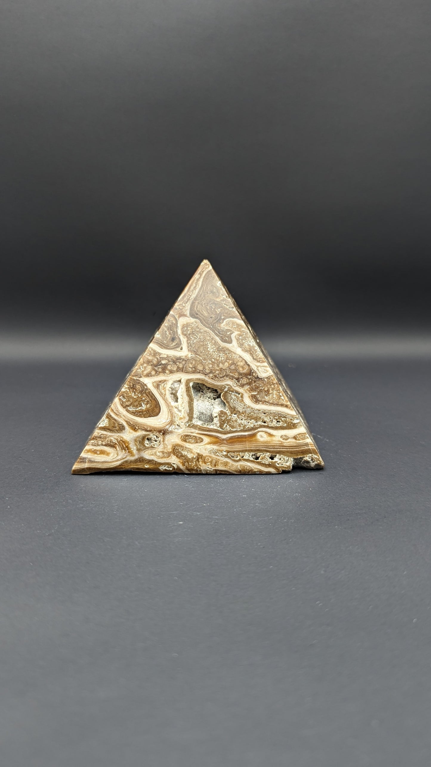 Chocolate Calcite Pyramid