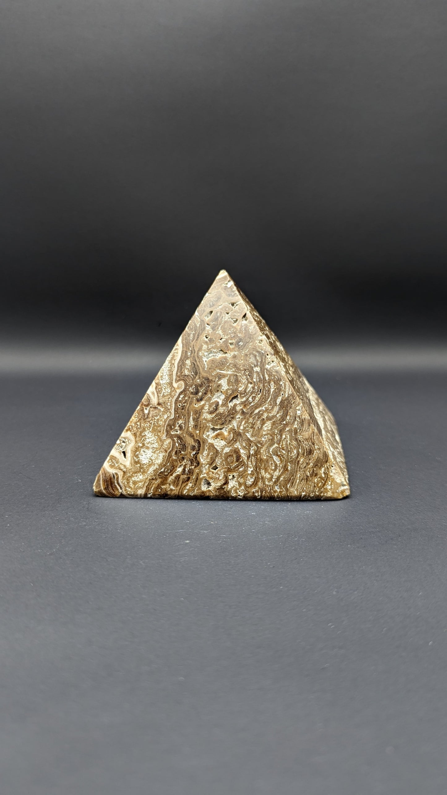 Chocolate Calcite Pyramid