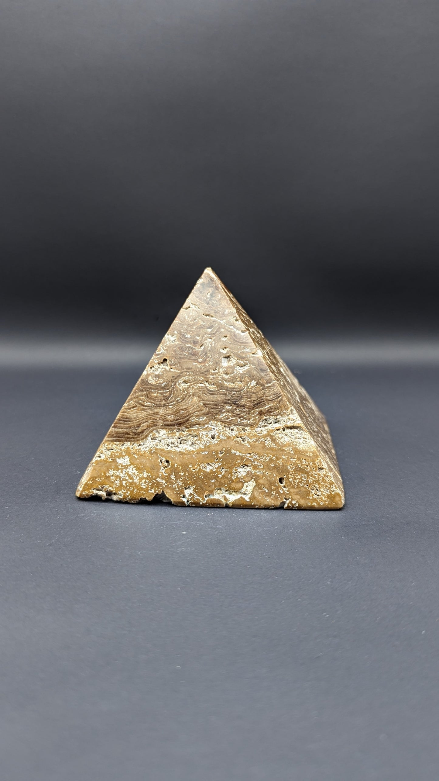 Chocolate Calcite Pyramid