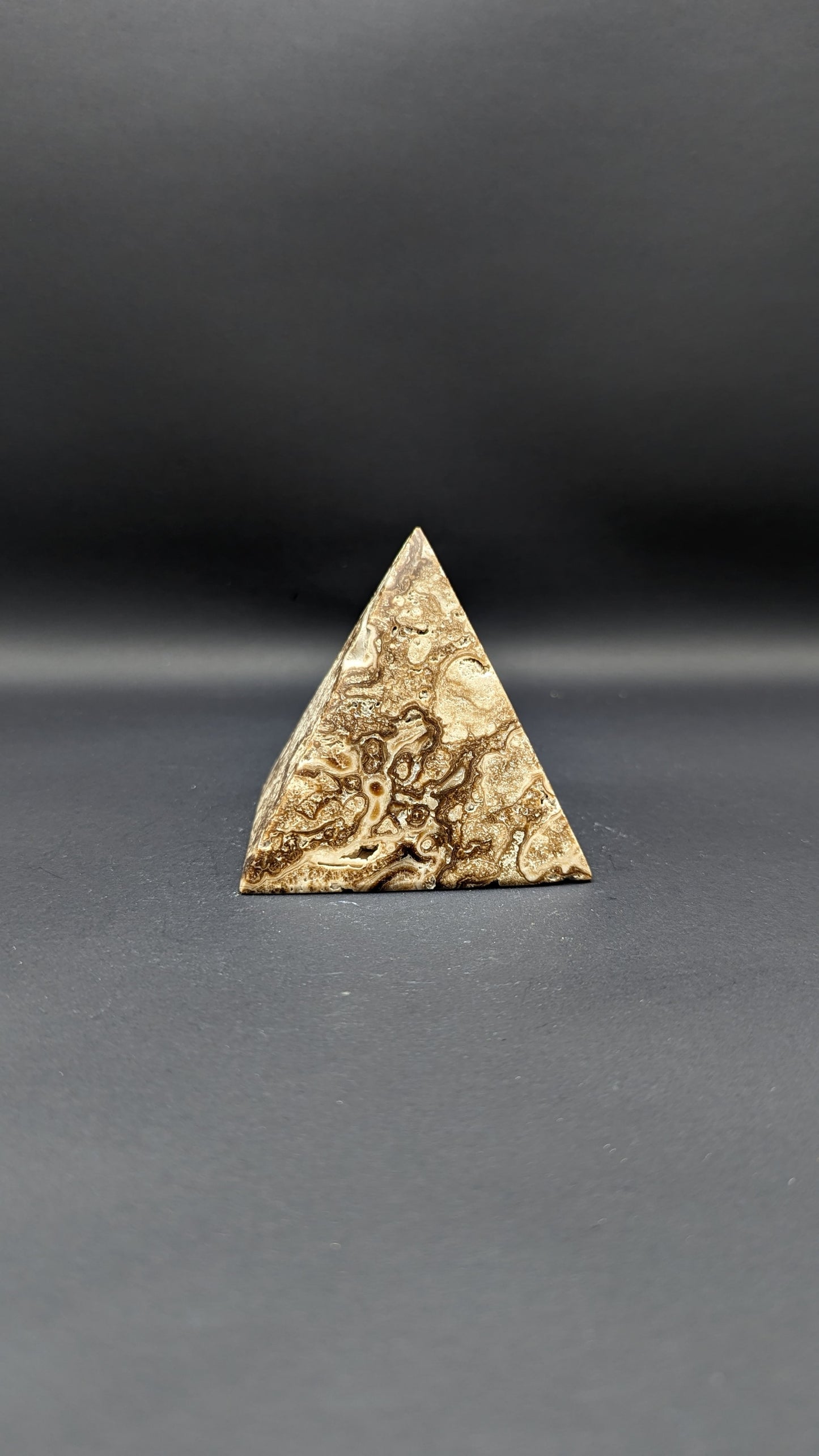 Chocolate Calcite Pyramid