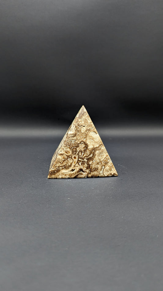 Chocolate Calcite Pyramid