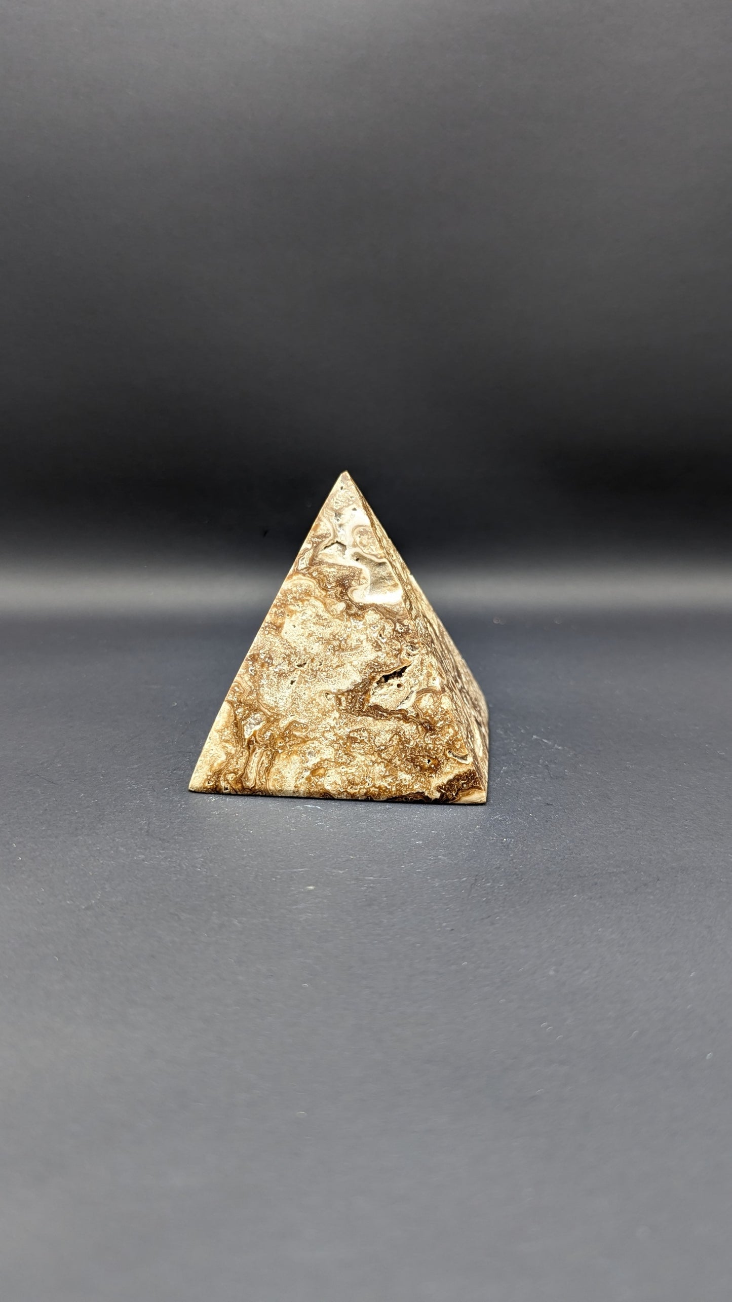 Chocolate Calcite Pyramid