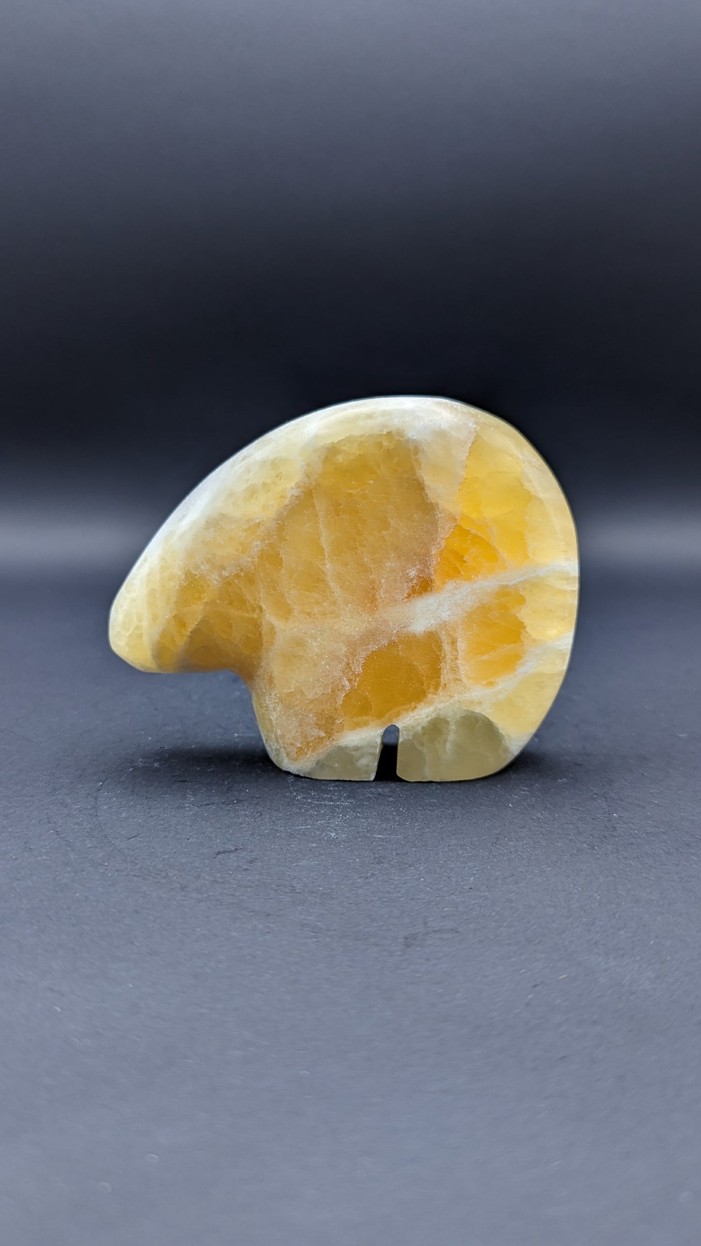 Honeycomb Calcite Bear Carving