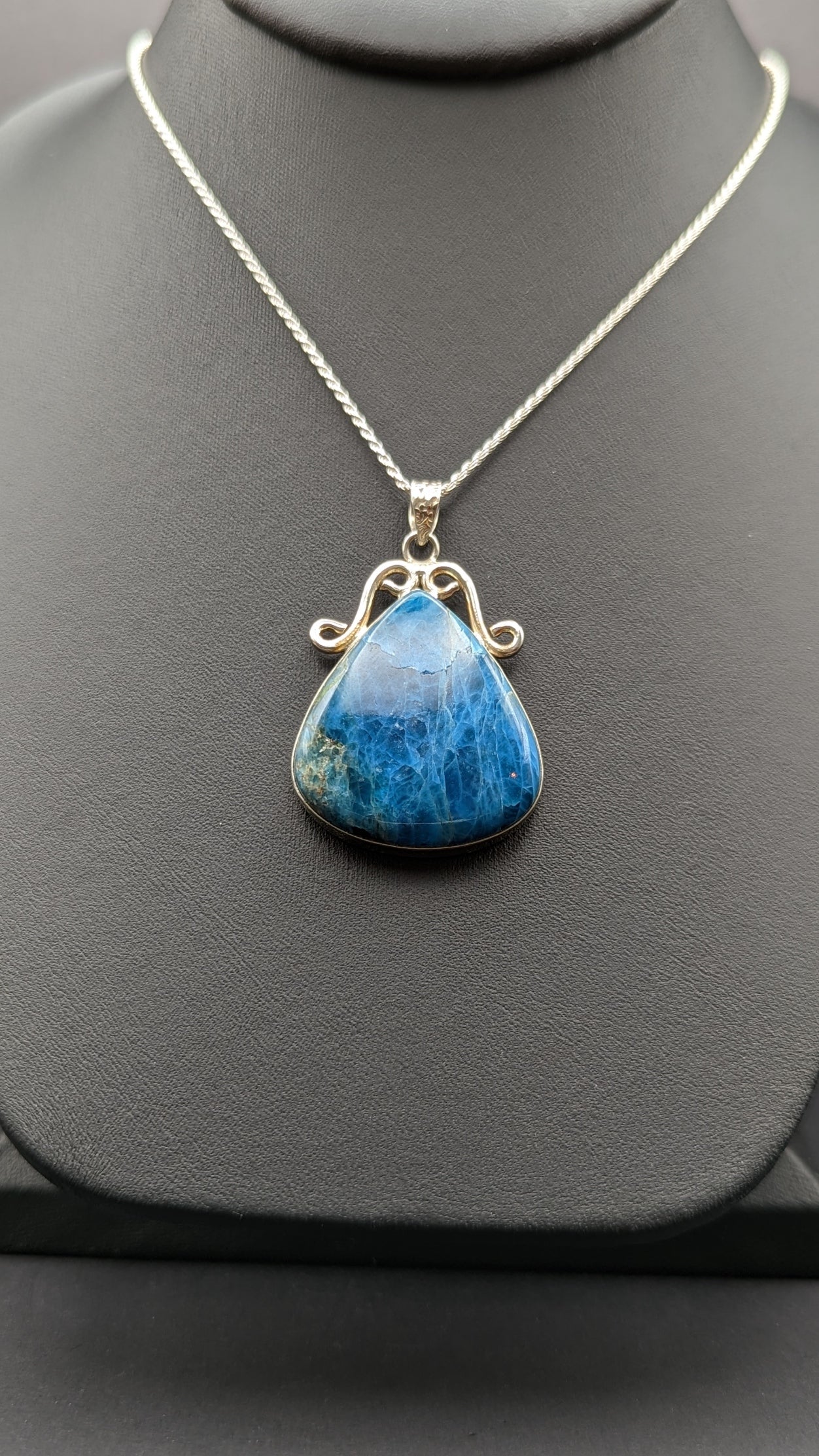 Special! Apatite Pendant Necklace Sterling Silver