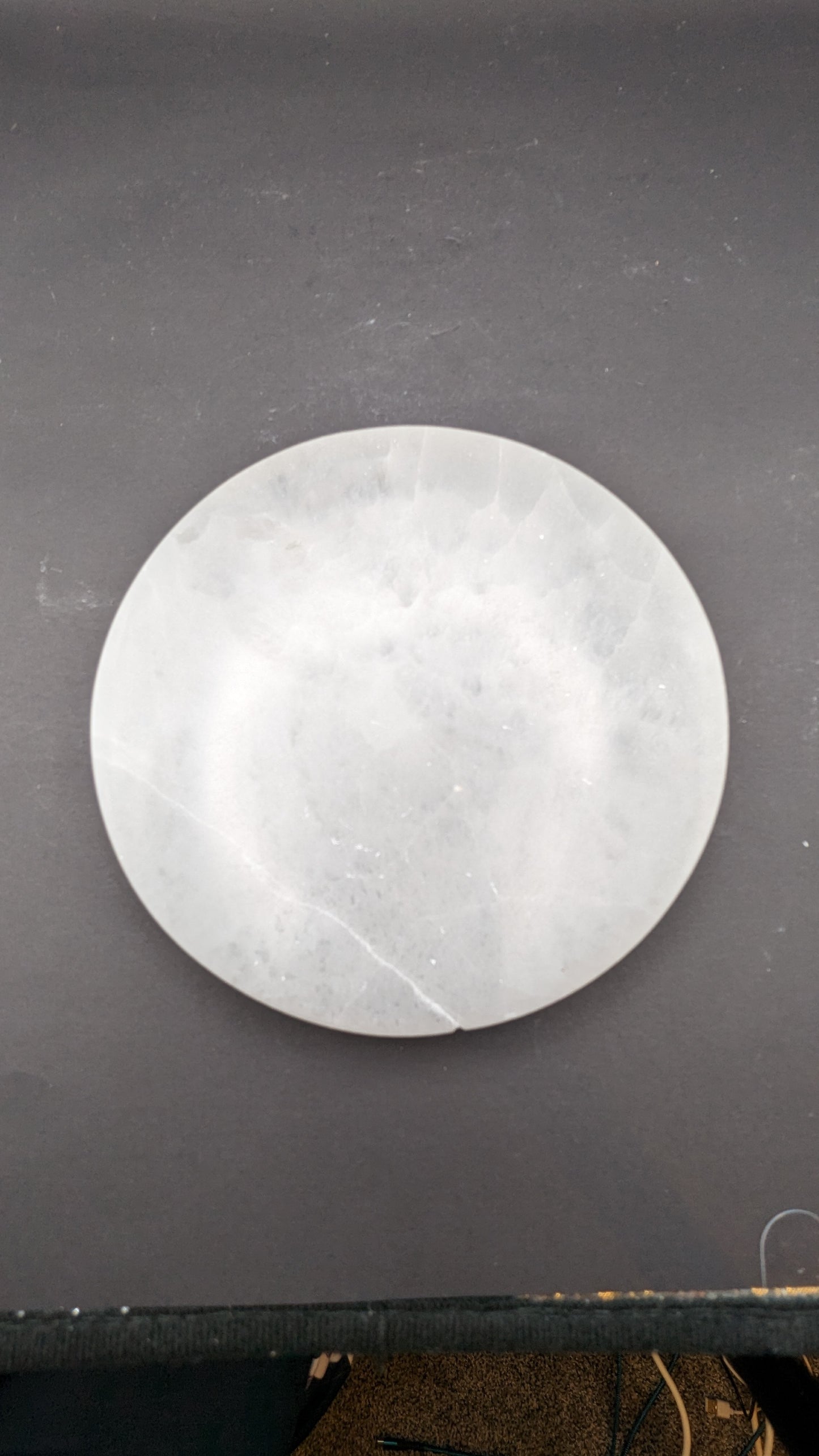 Lg. Selenite Round Plate
