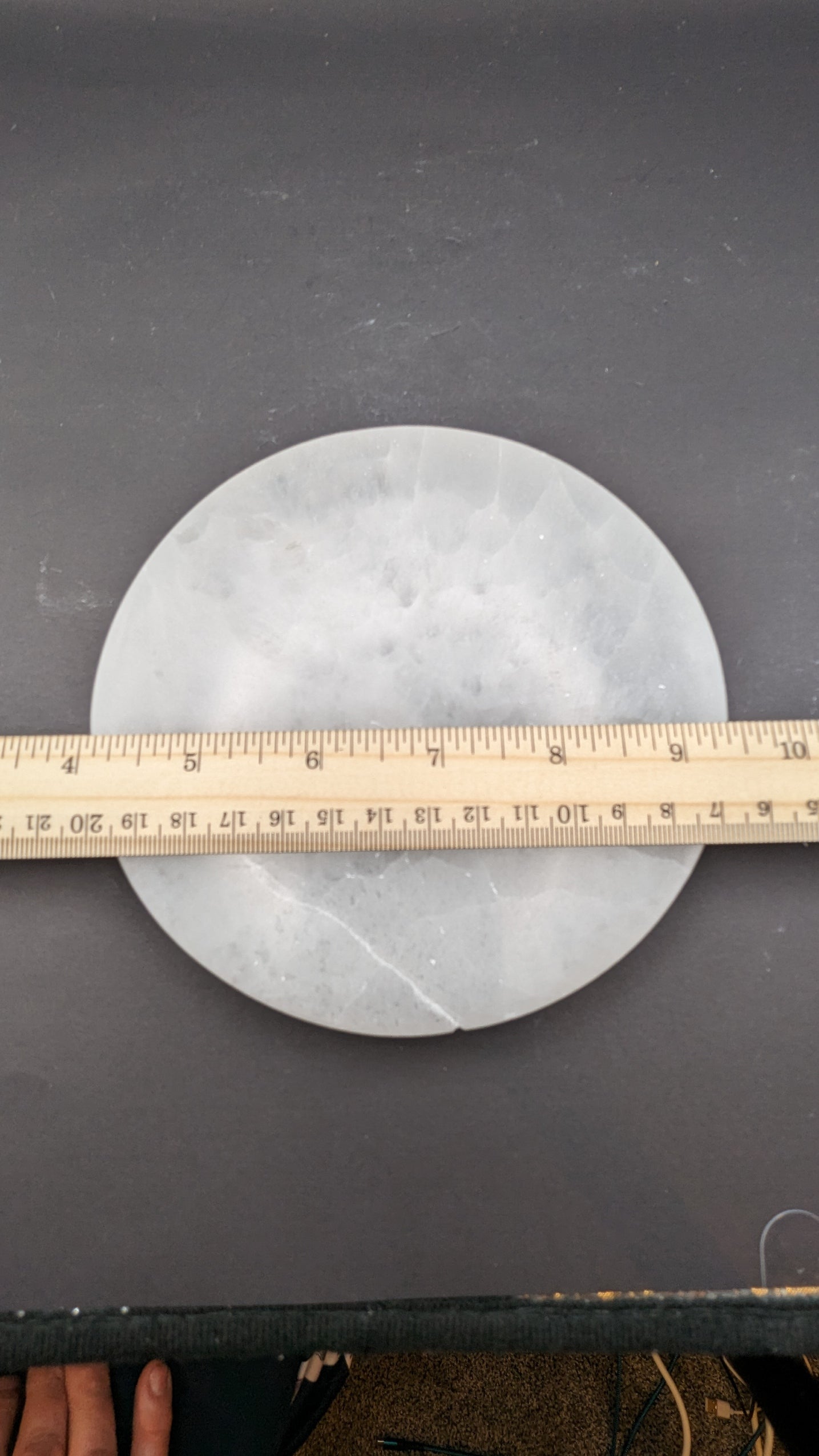 Lg. Selenite Round Plate