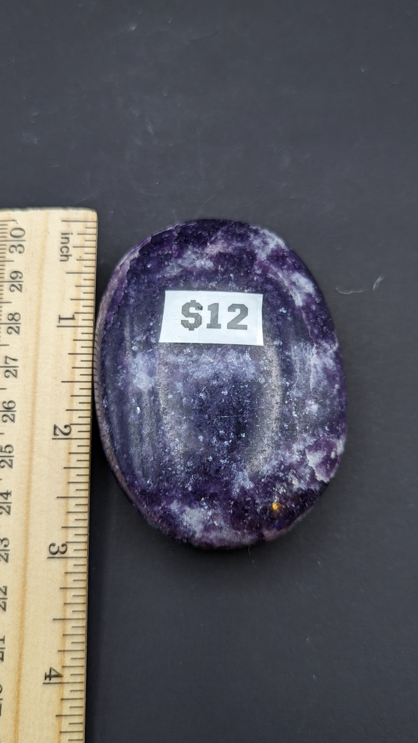 Lepidolite Palm Stone