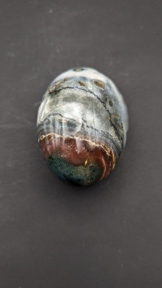 Lg. Ocean Jasper Palm Stone