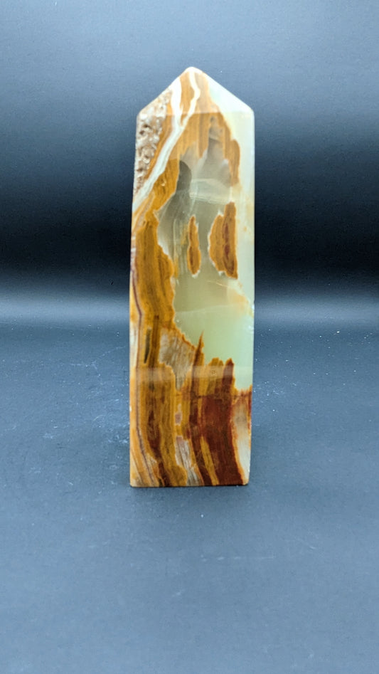 Tri-Color Calcite Tower
