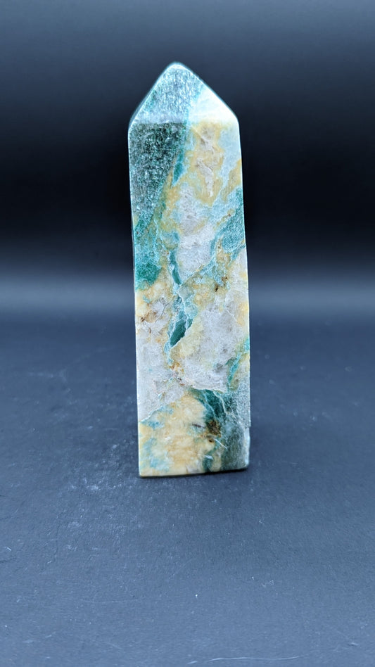 Green Calcite Tower