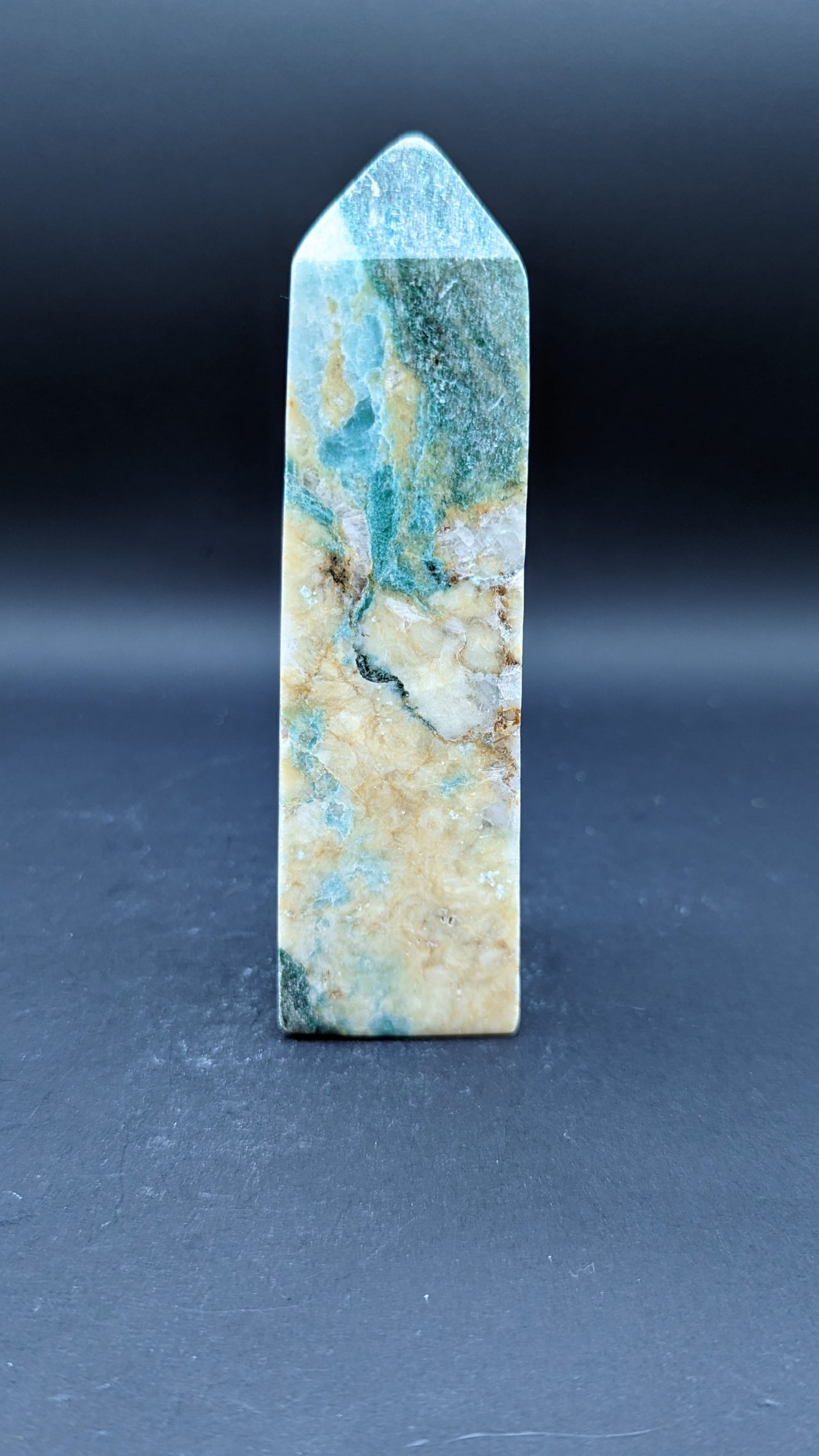 Green Calcite Tower