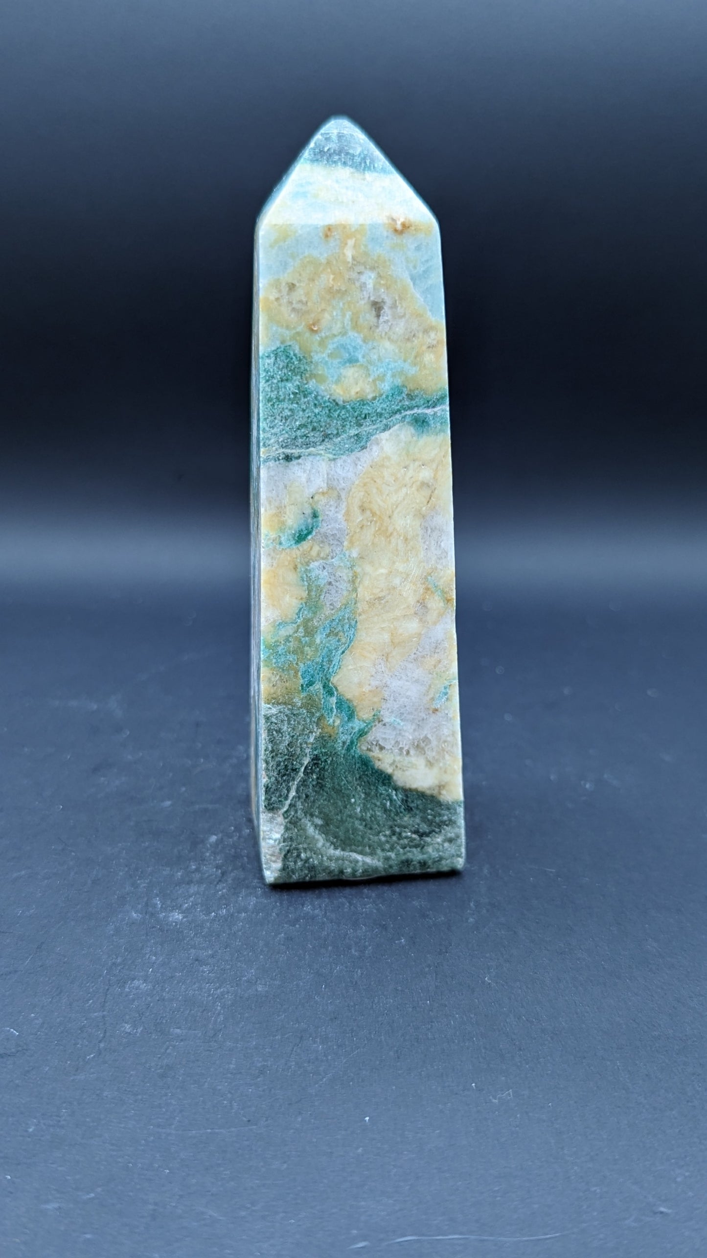 Green Calcite Tower
