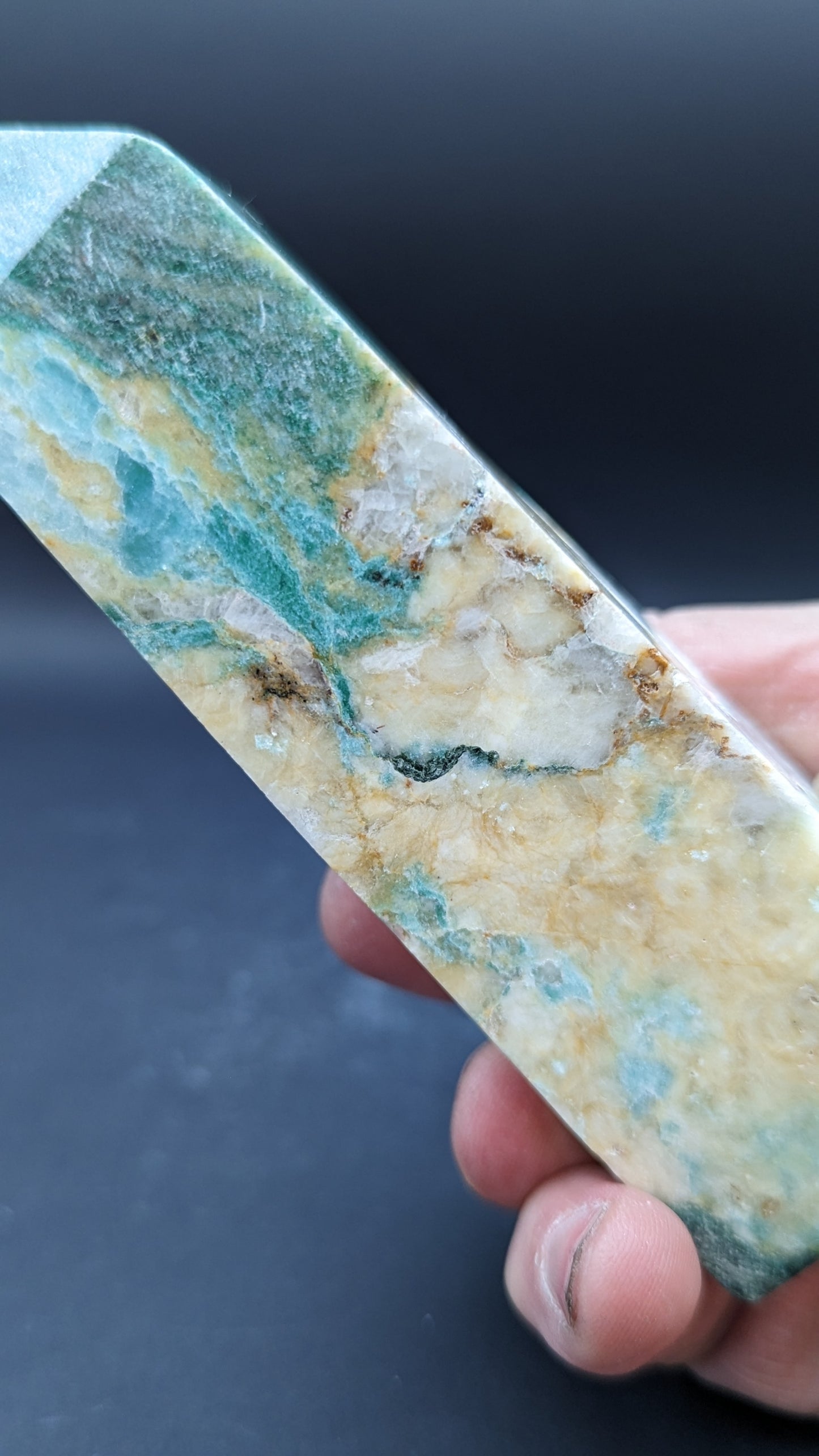 Green Calcite Tower