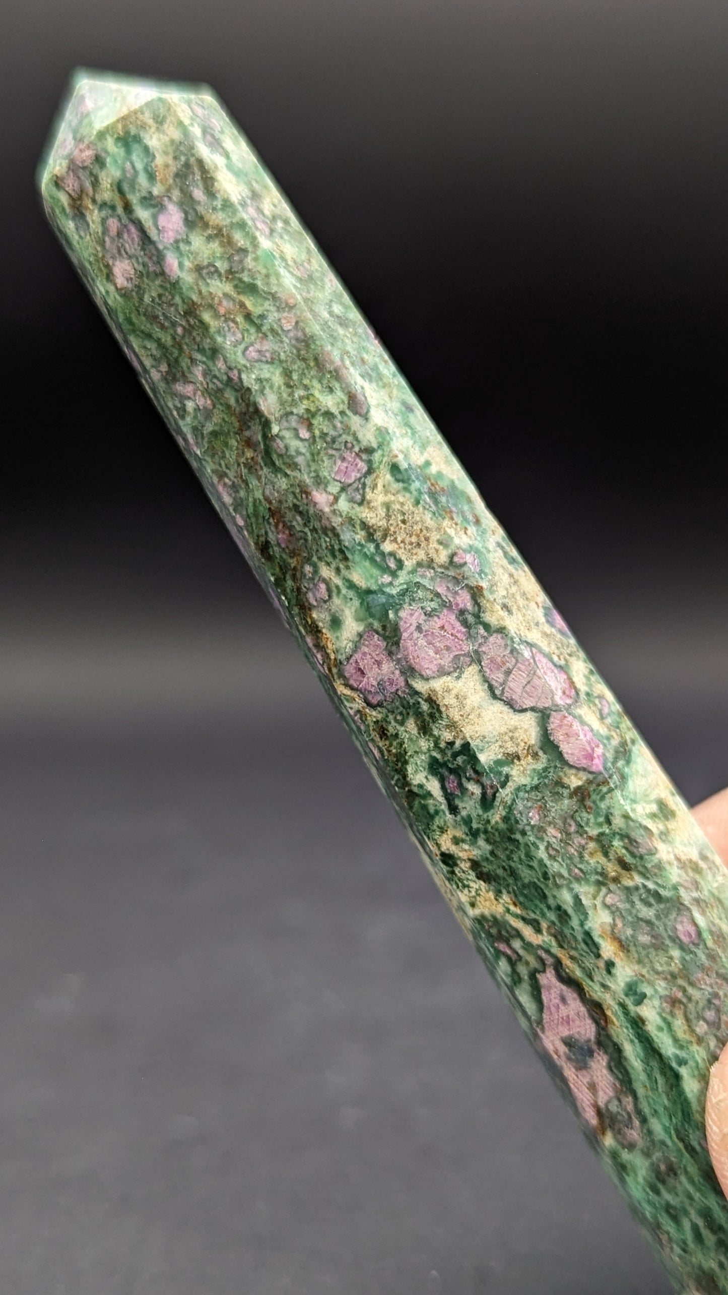 Ruby Fuchsite Tower