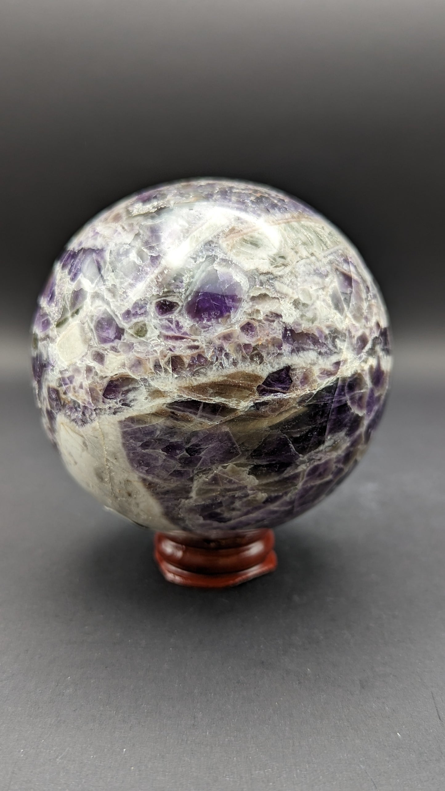 Chevron Amethyst Sphere