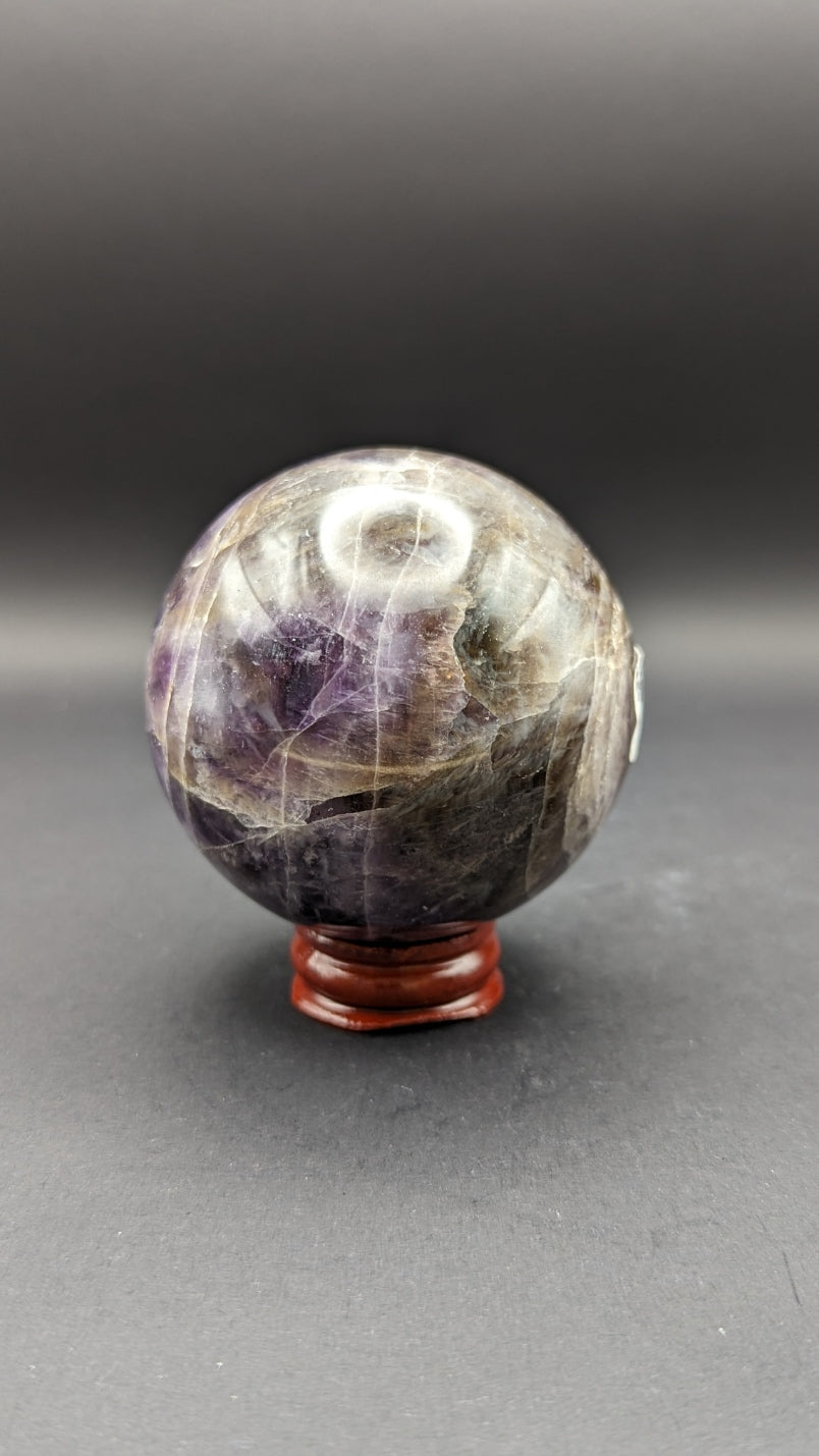 Chevron Amethyst Sphere