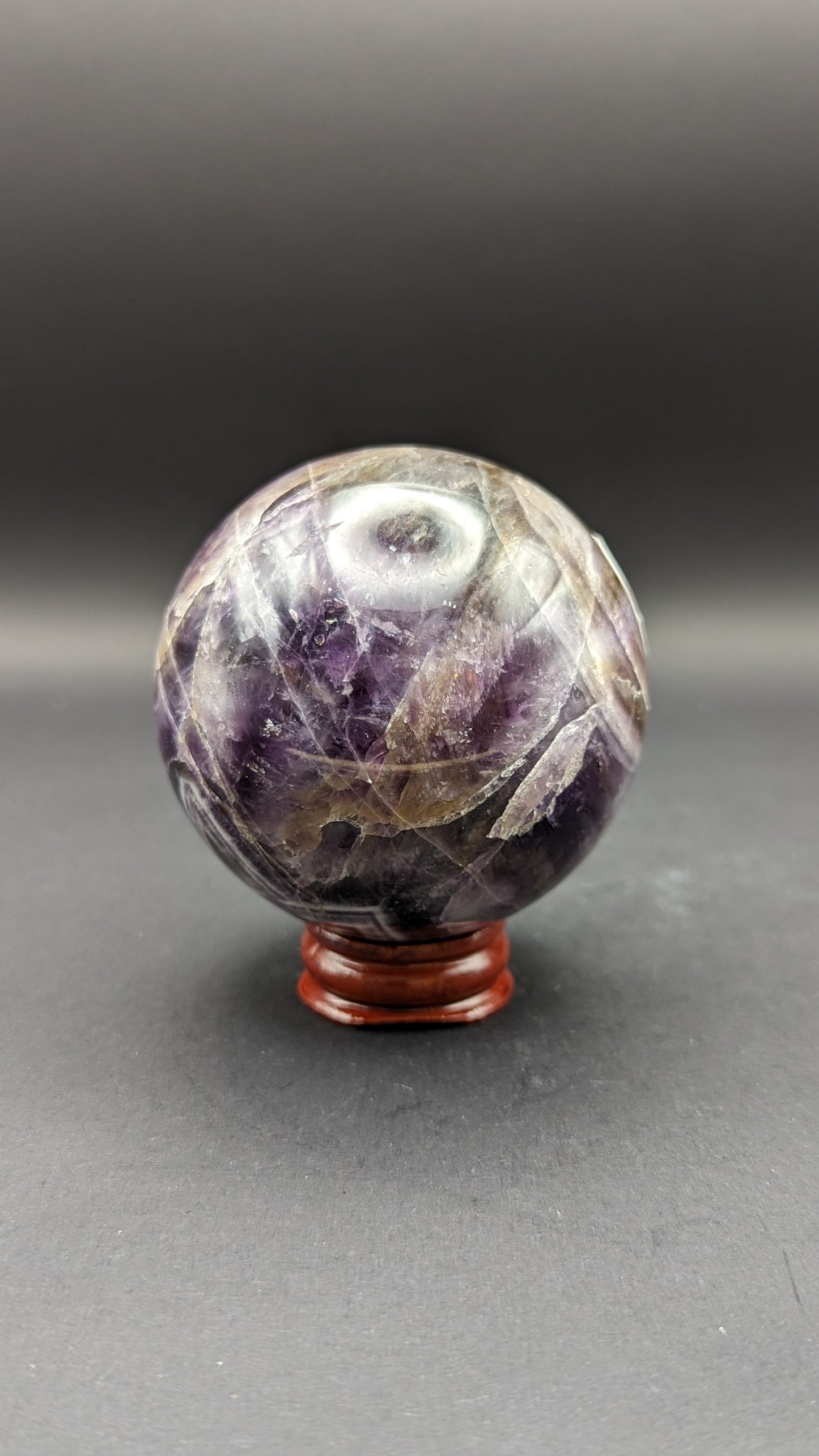 Chevron Amethyst Sphere