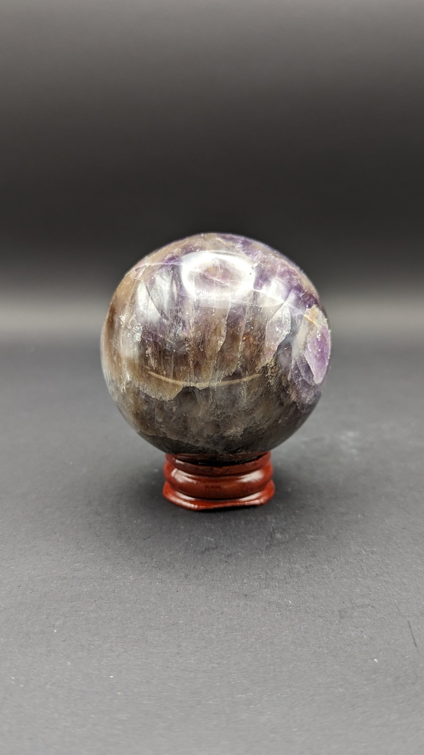Chevron Amethyst Sphere