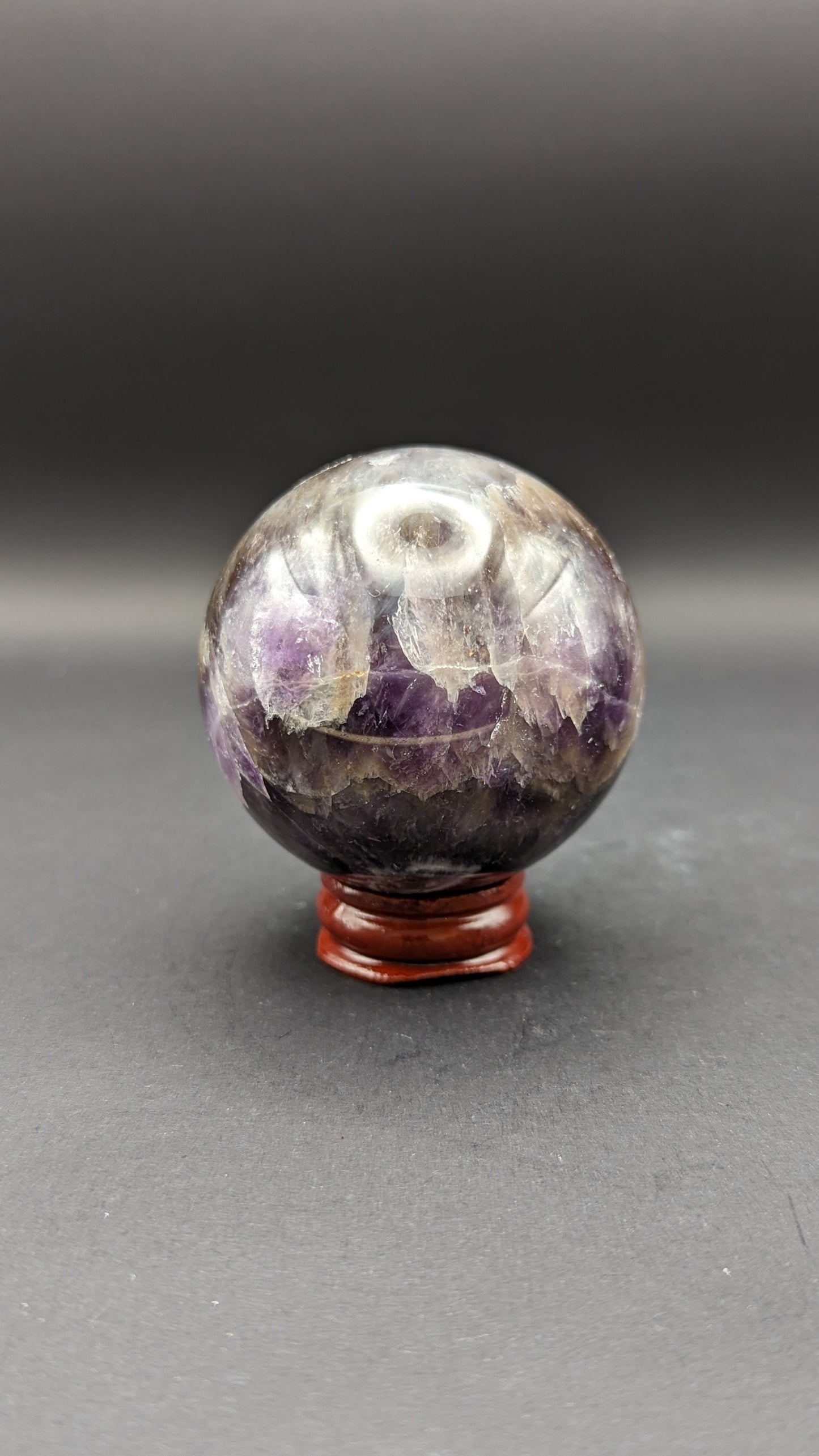 Chevron Amethyst Sphere