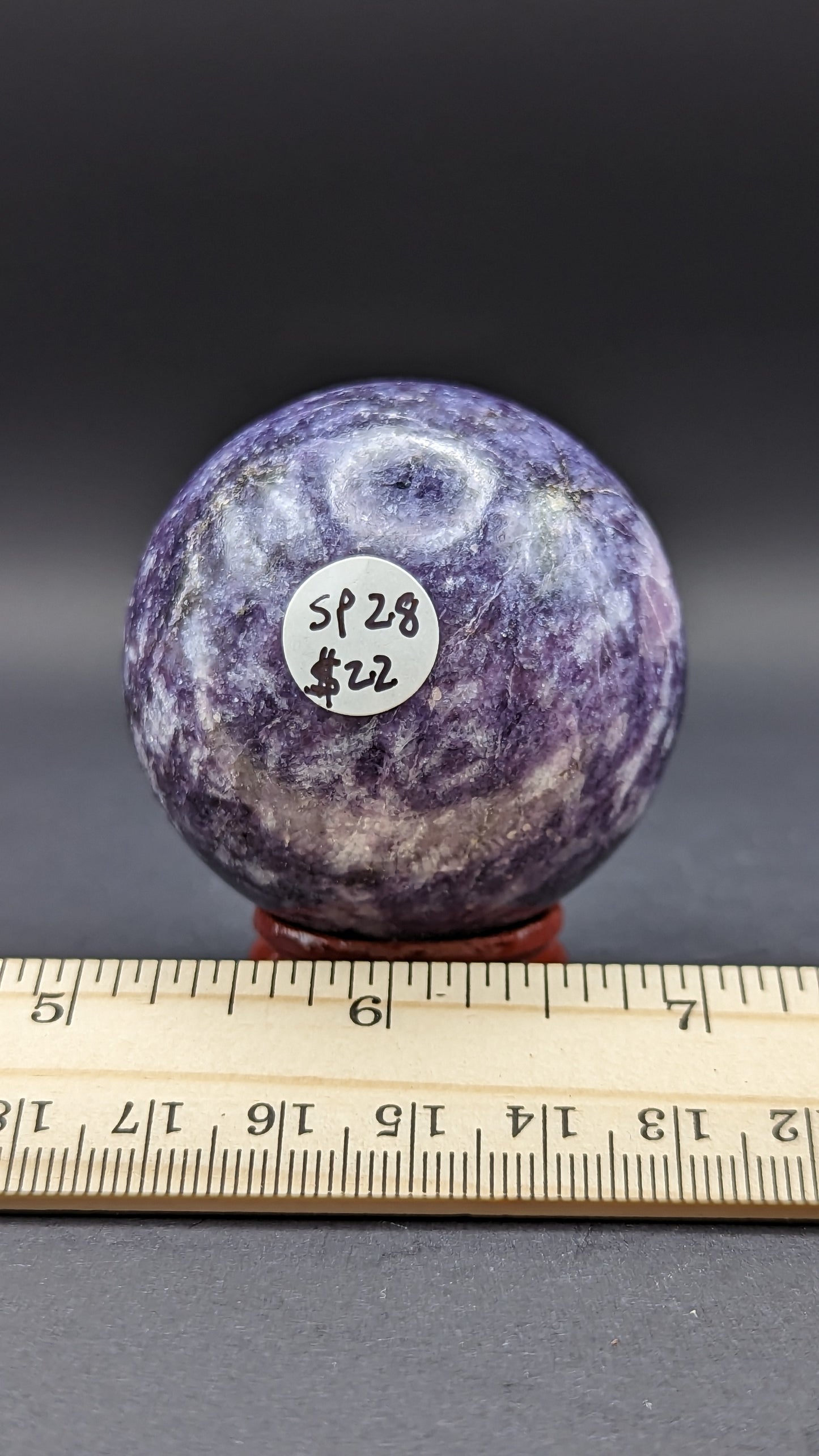 Lepidolite Sphere