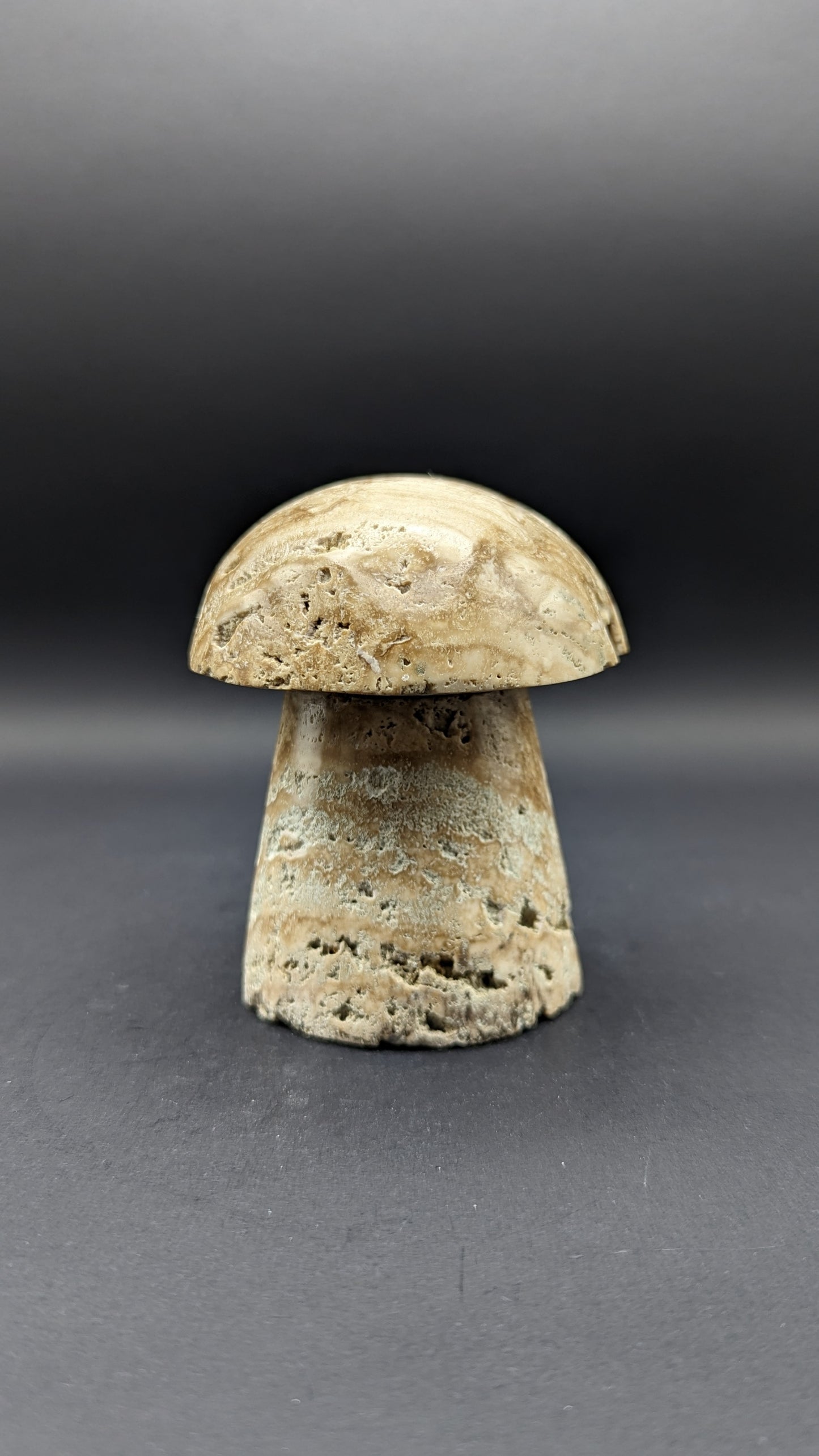 Chocolate Calcite Mushroom Carving