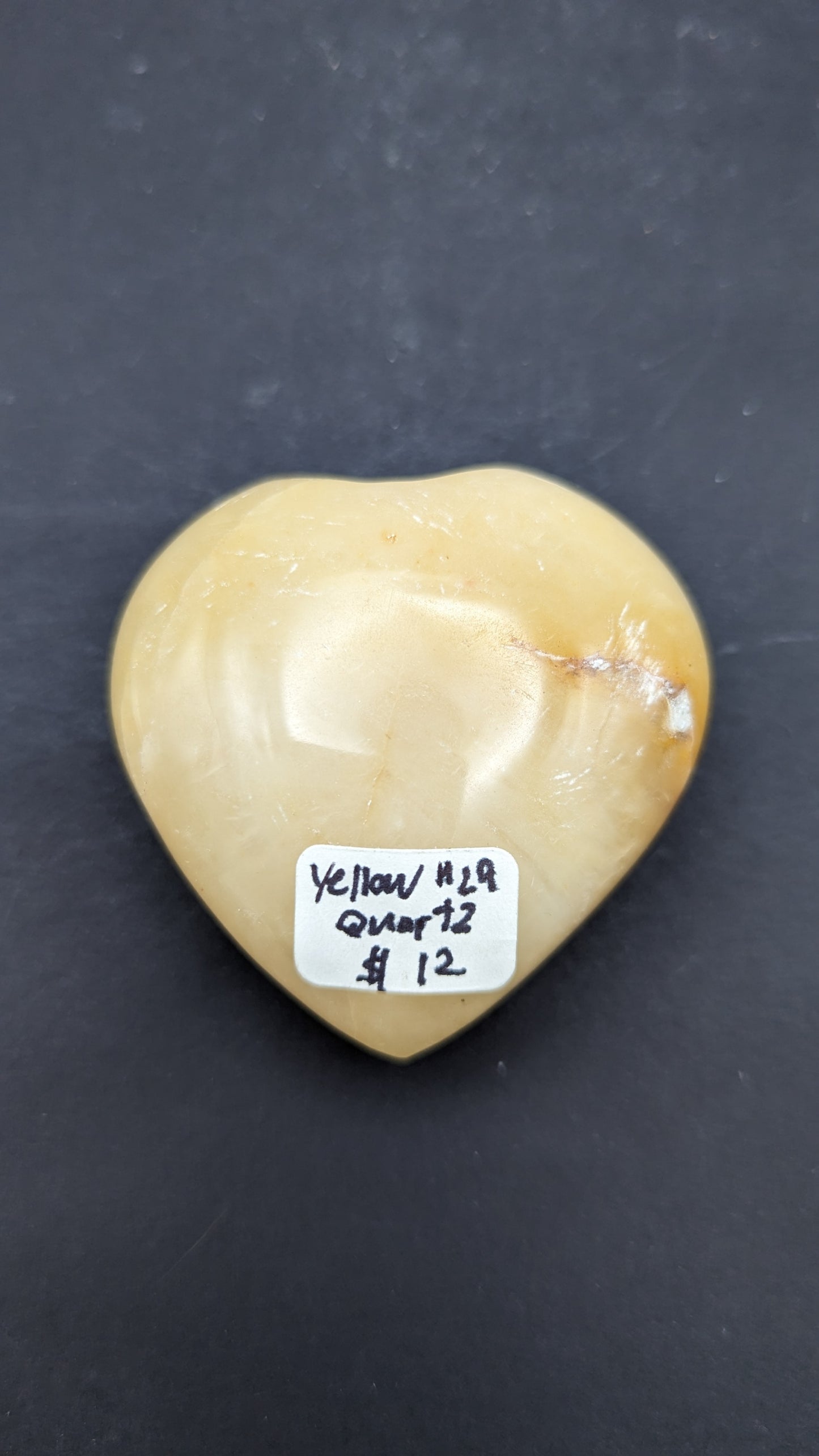 Yellow Quartz Heart