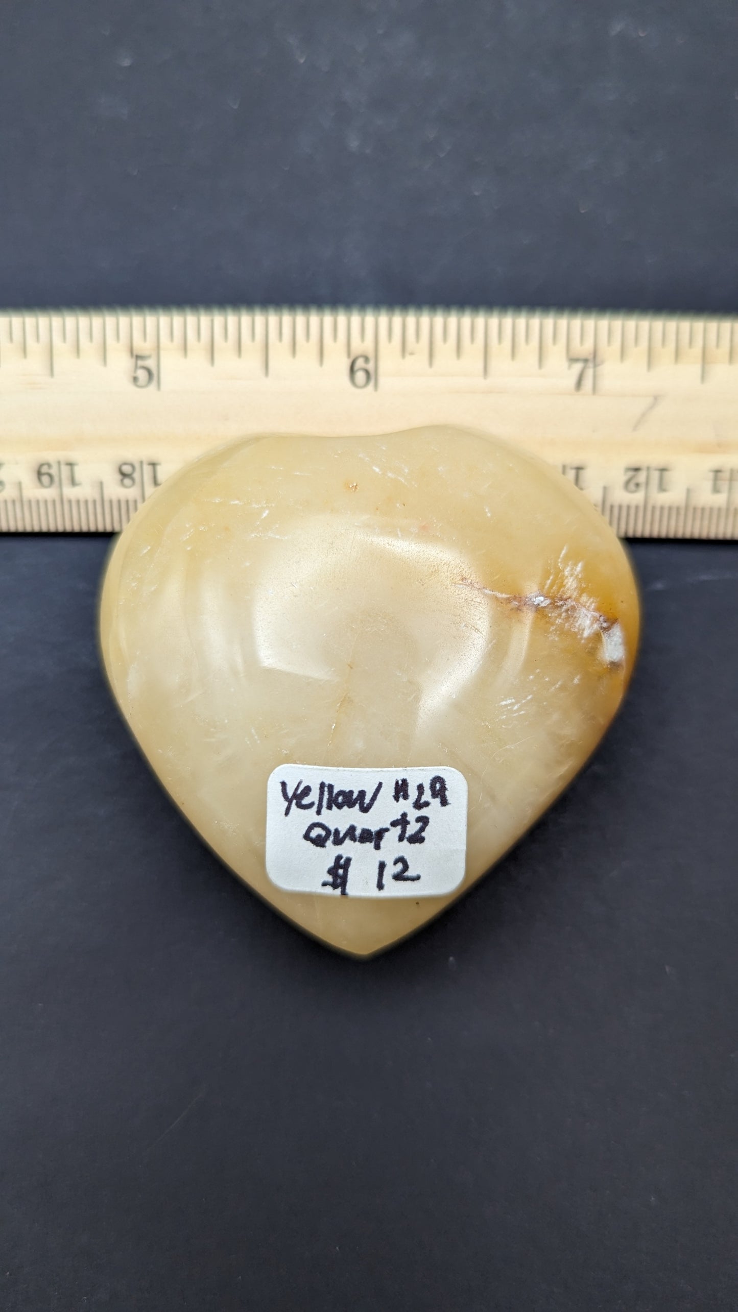 Yellow Quartz Heart