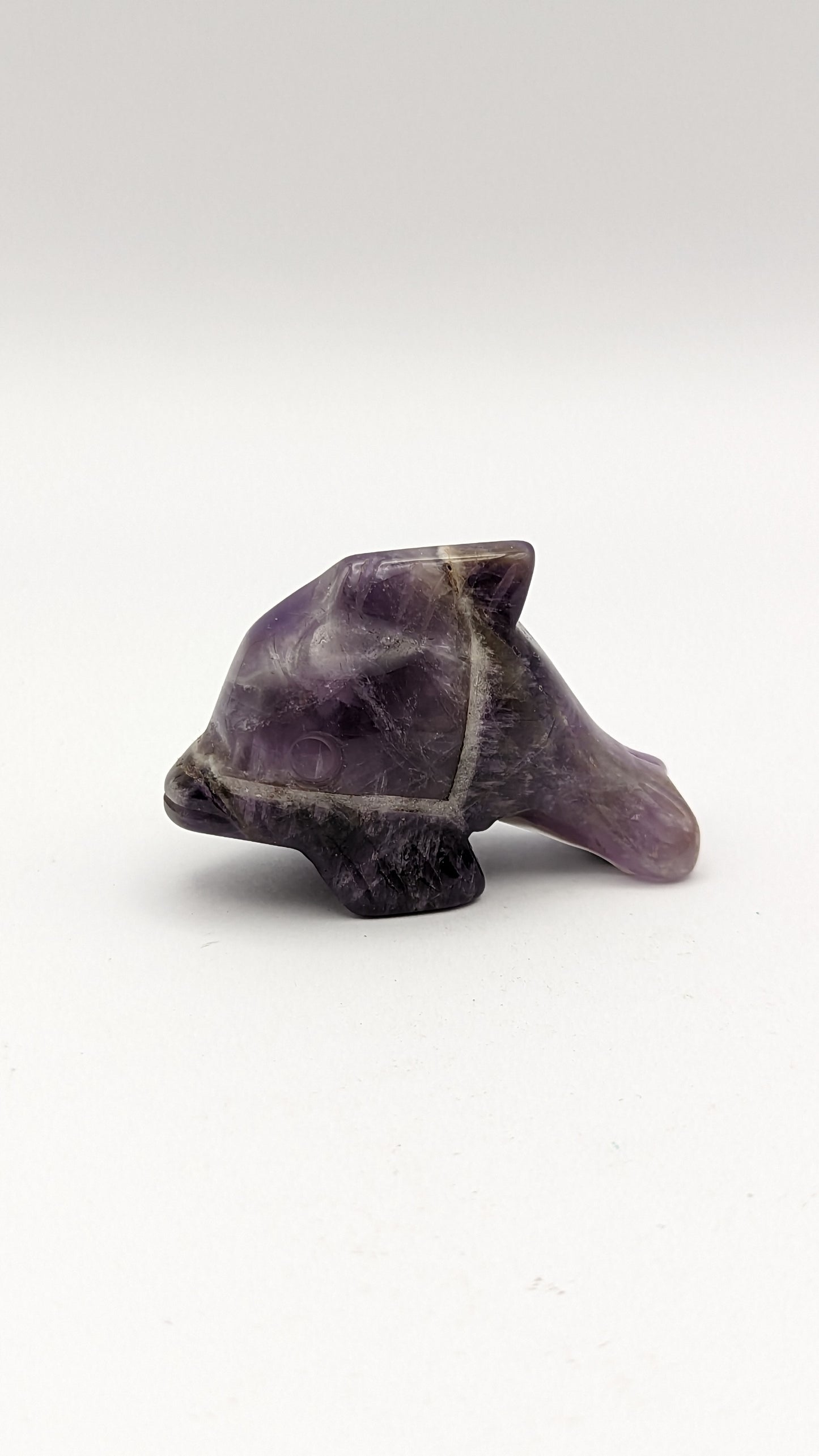 Amethyst Dolphin Carving
