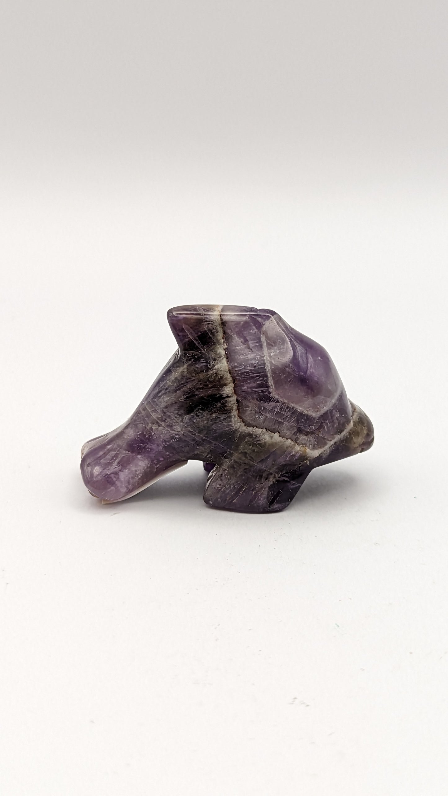 Amethyst Dolphin Carving