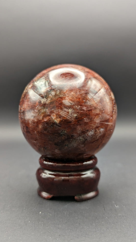 New! Fire Quartz Sphere