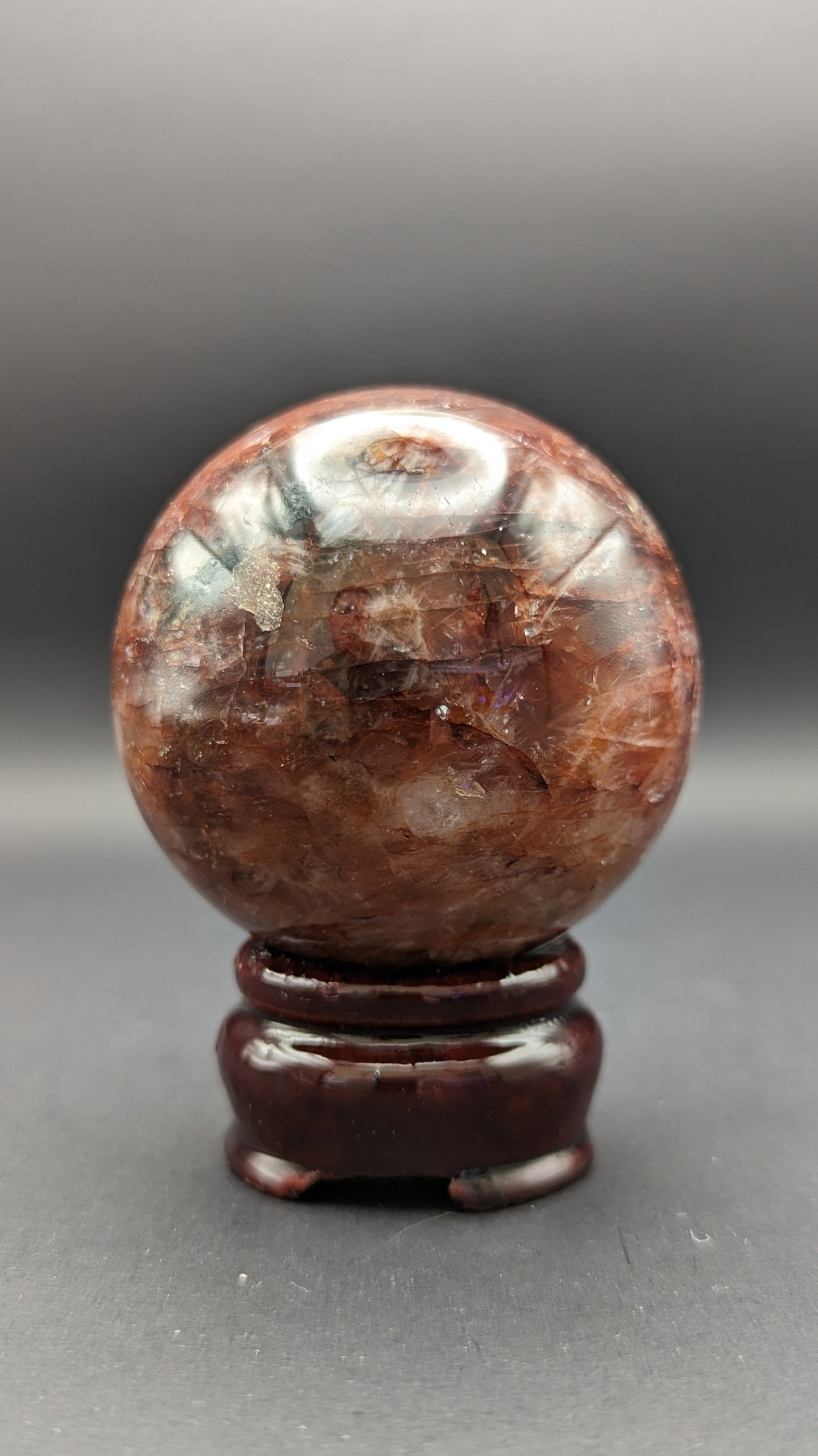 New! Fire Quartz Sphere
