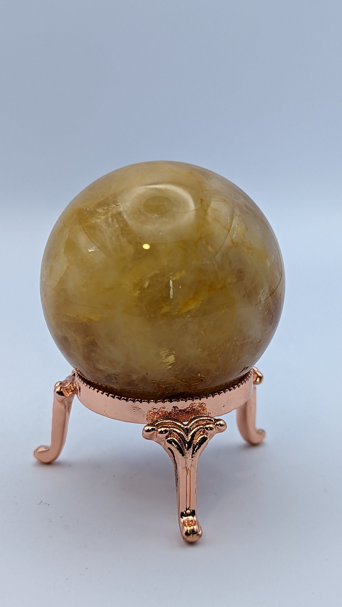 Yellow Hematoid Quartz Sphere