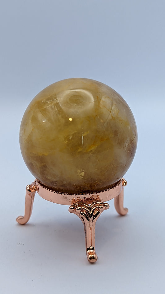 Yellow Hematoid Quartz Sphere