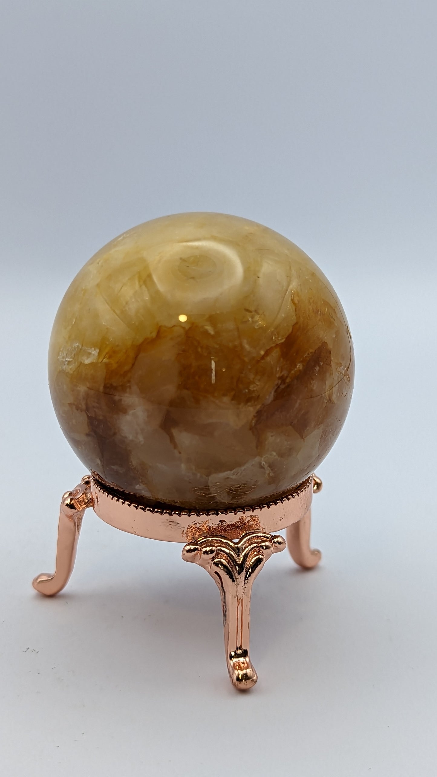Yellow Hematoid Quartz Sphere
