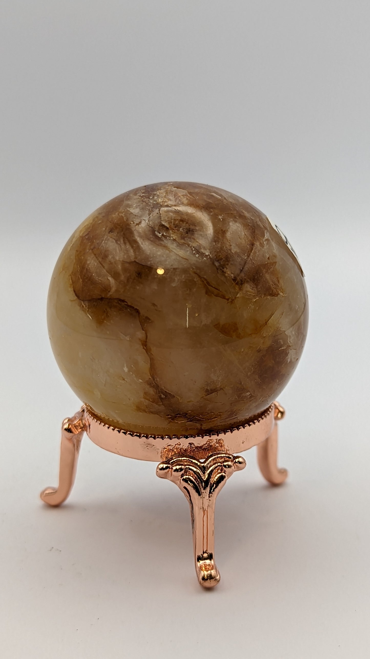 Yellow Hematoid Quartz Sphere